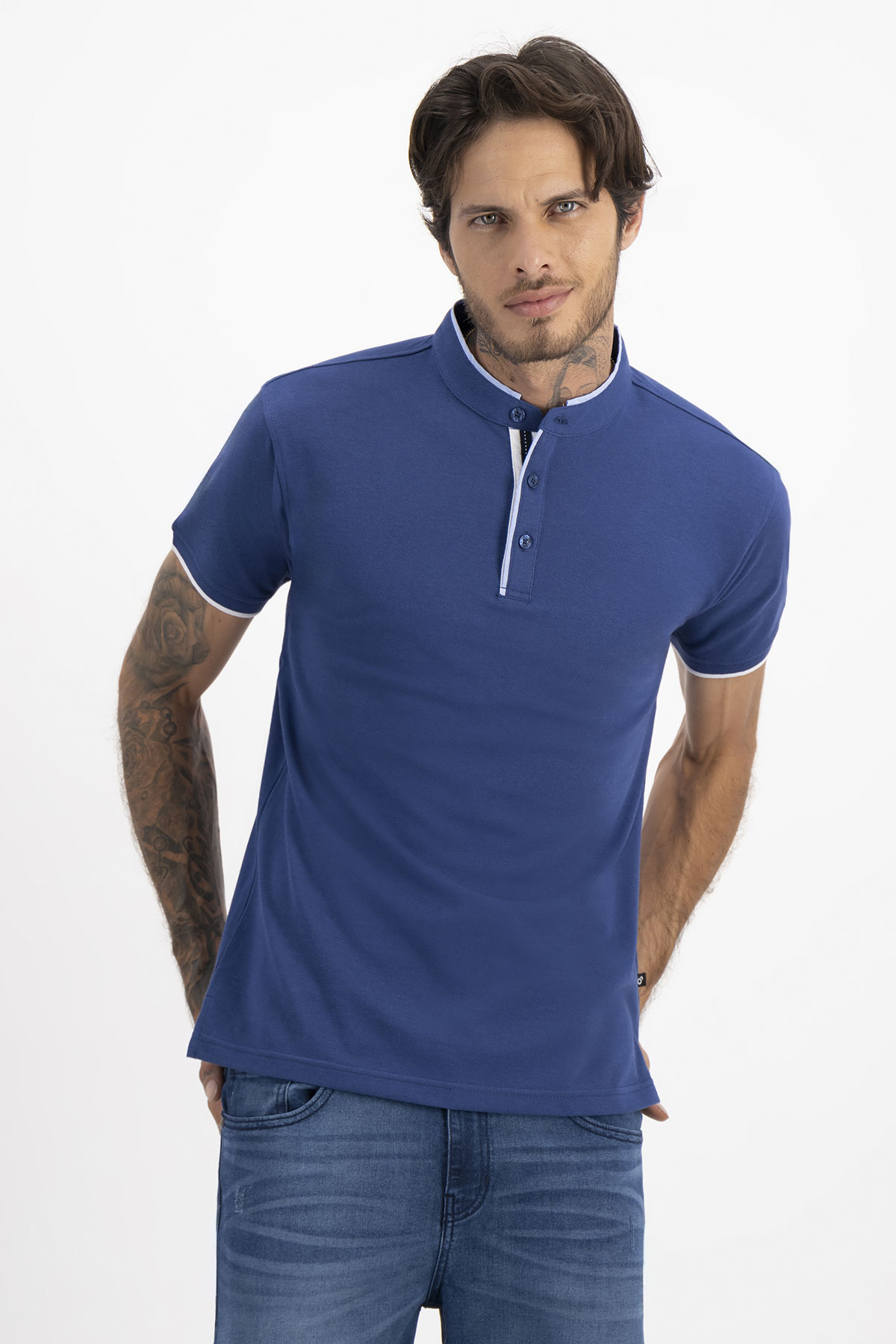 PLAYERA TIPO POLO SLIM FIT LMENTAL image number null