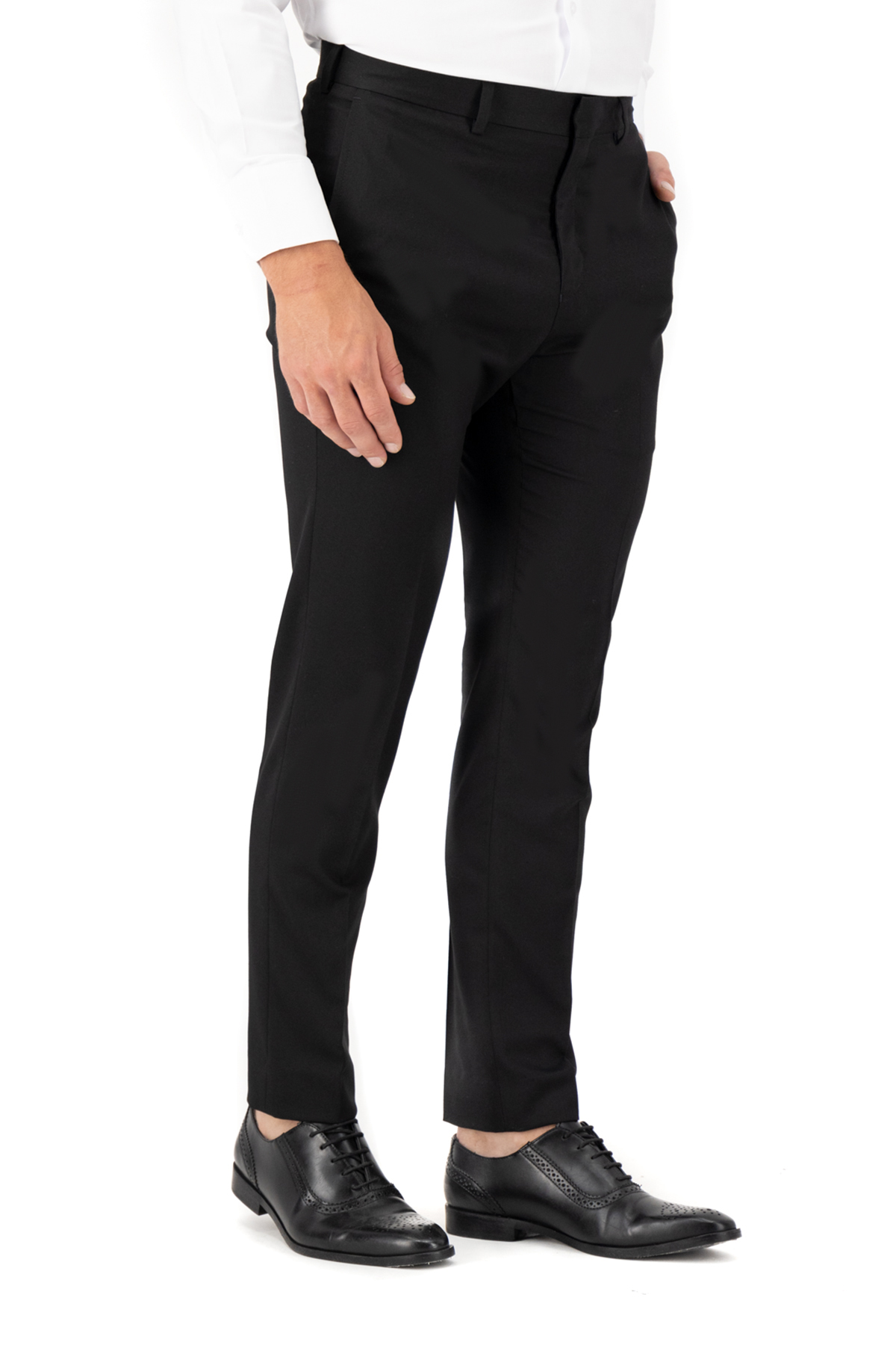 PANTALÓN VESTIR NEGRO SLIM FIT LMENTAL image number 0