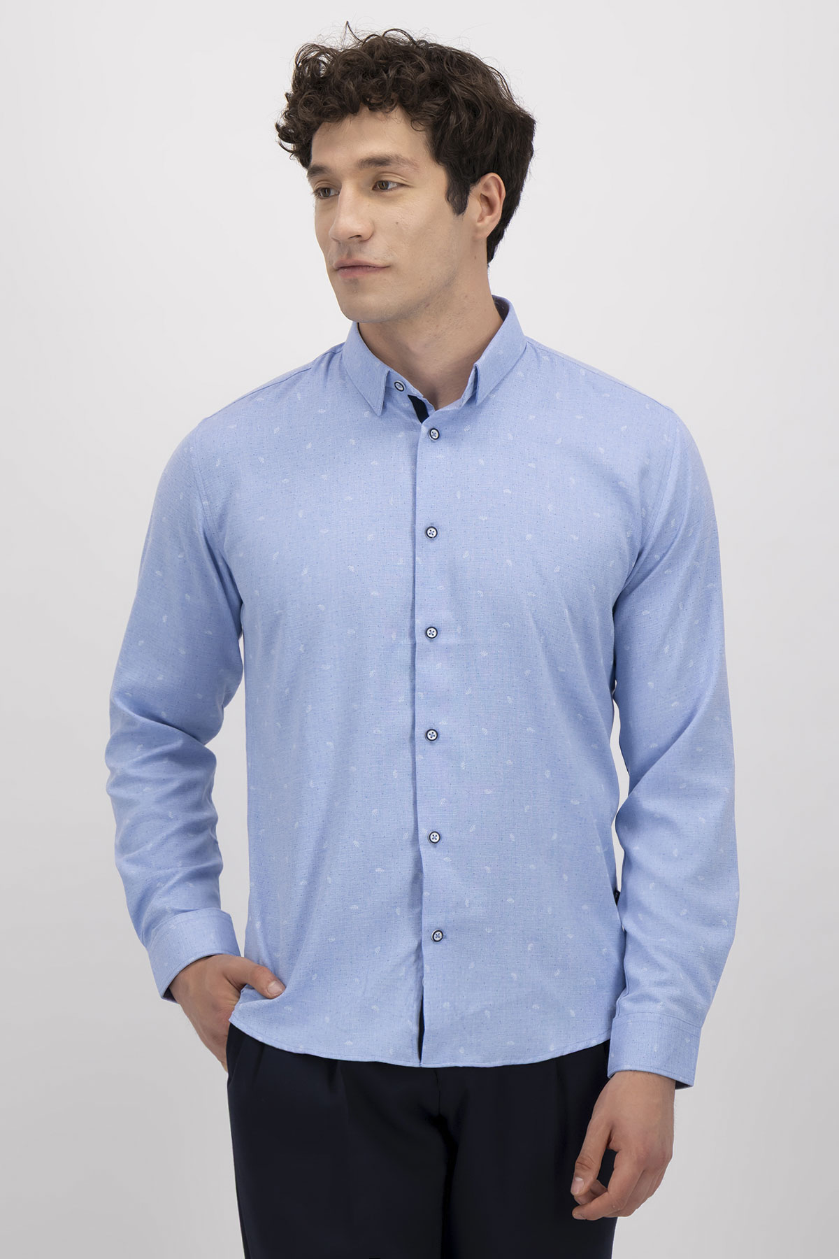 Camisa Casual Bamboo Fiber Slim
