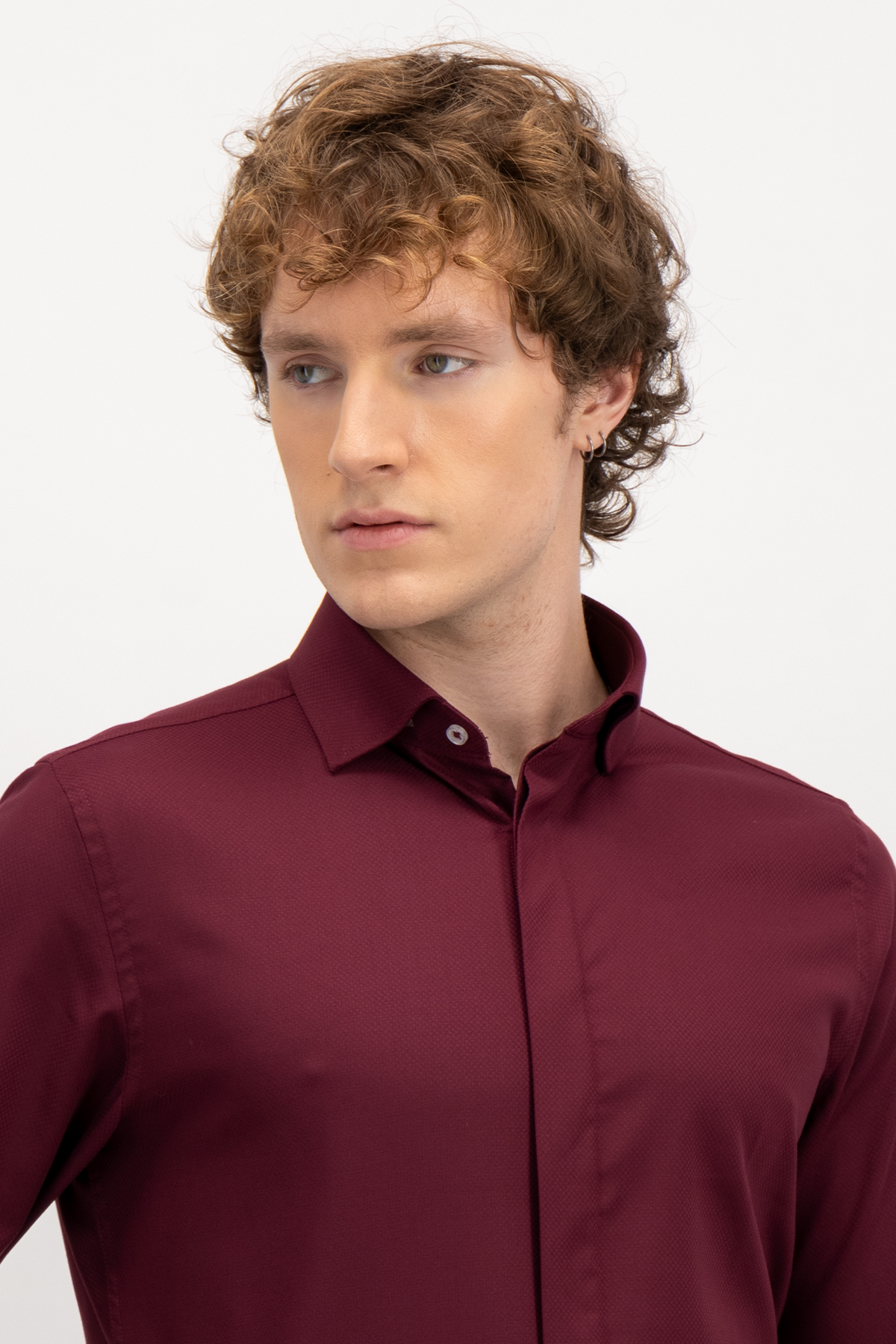 CAMISA FORMAL BAMBOO FIBER SKINNY FIT LMENTAL image number 2