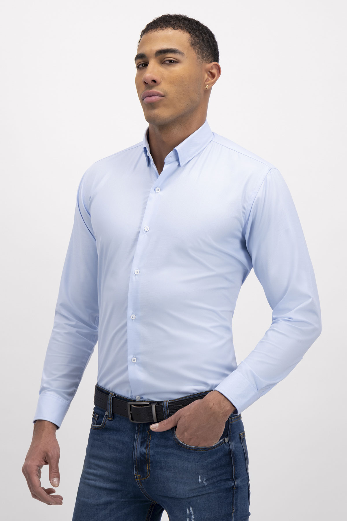 CAMISA FORMAL BAMBOO FIBER SLIM FIT LMENTAL