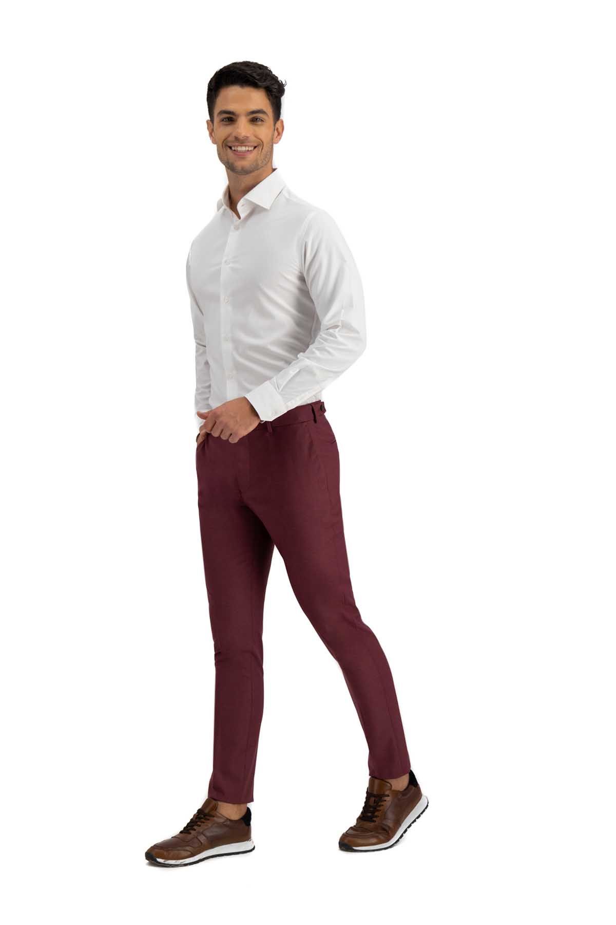 PANTALÓN VESTIR VINO SLIM FIT LMENTAL image number 4