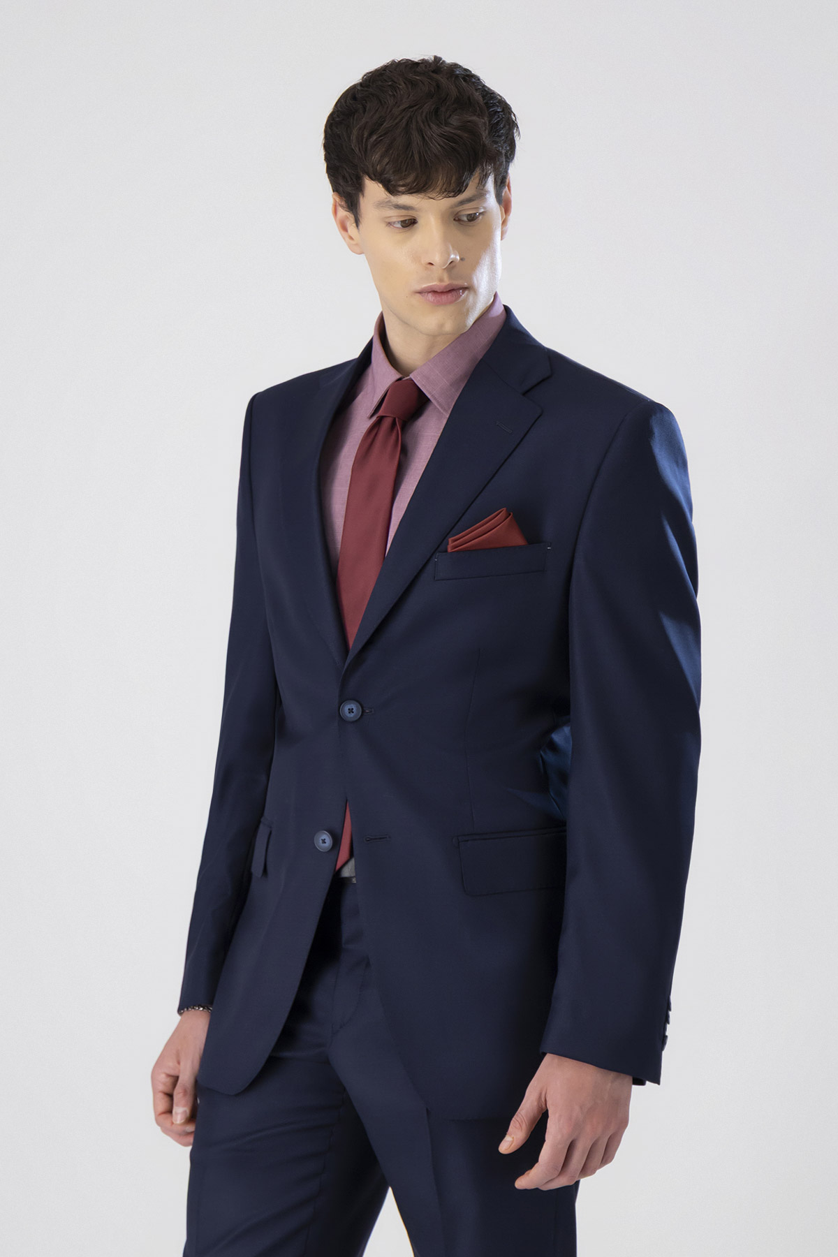 Traje Fresco Di Lana Contemporary Fit Lamberti