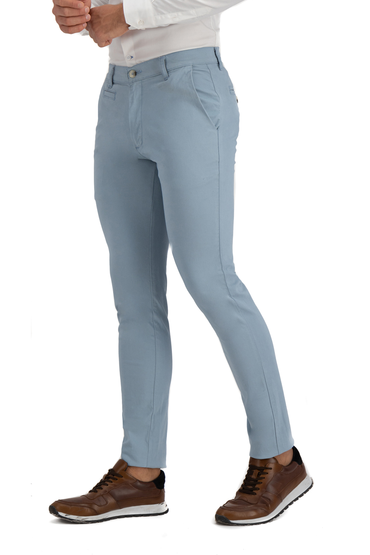 PANTALON SPORT AZUL CLARO SLIM FIT LMENTAL image number 2