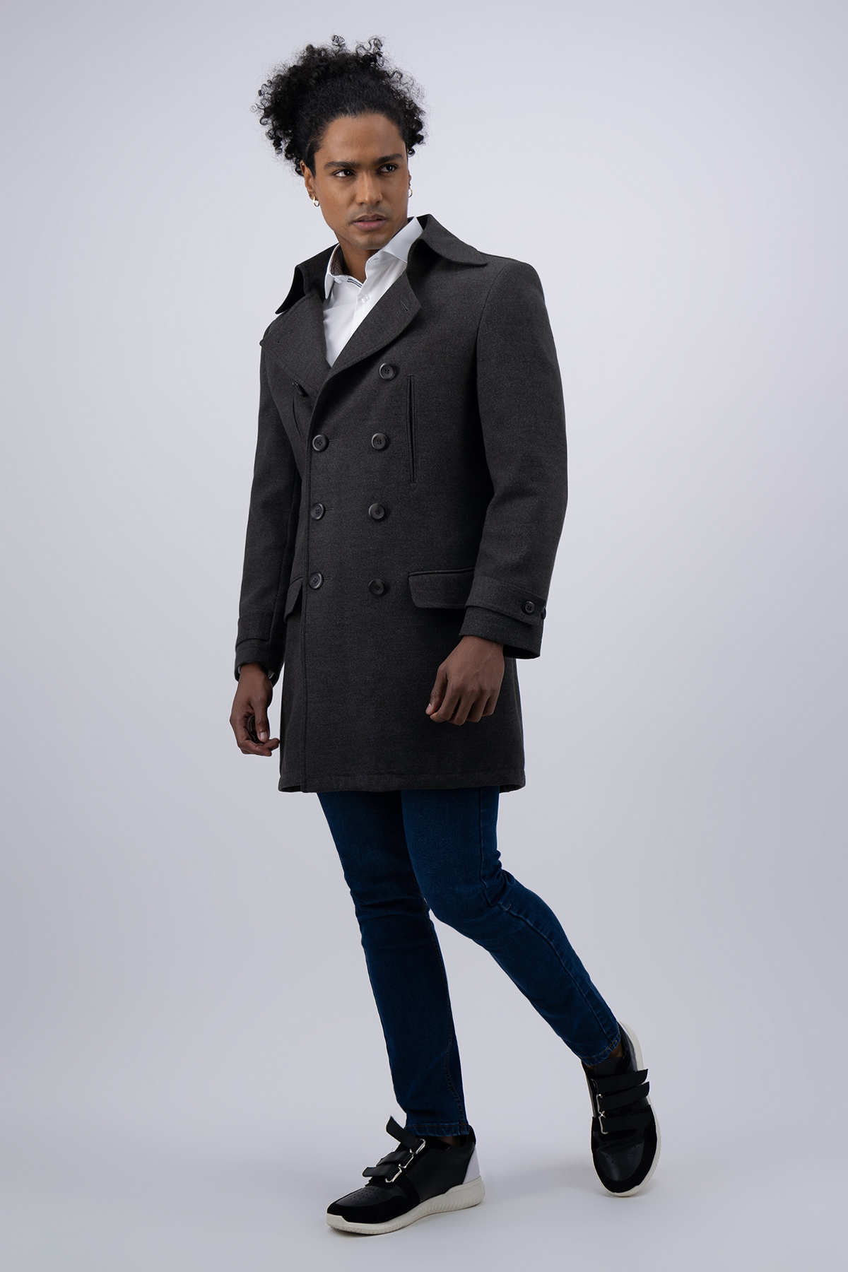 Abrigos para hombre gris hotsell