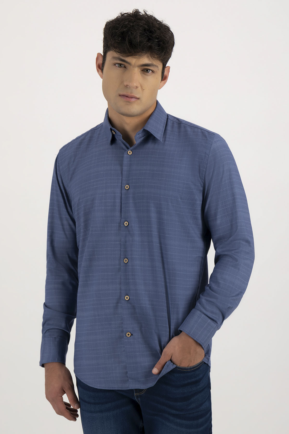 Camisa Formal Tlaolli Slim Fit