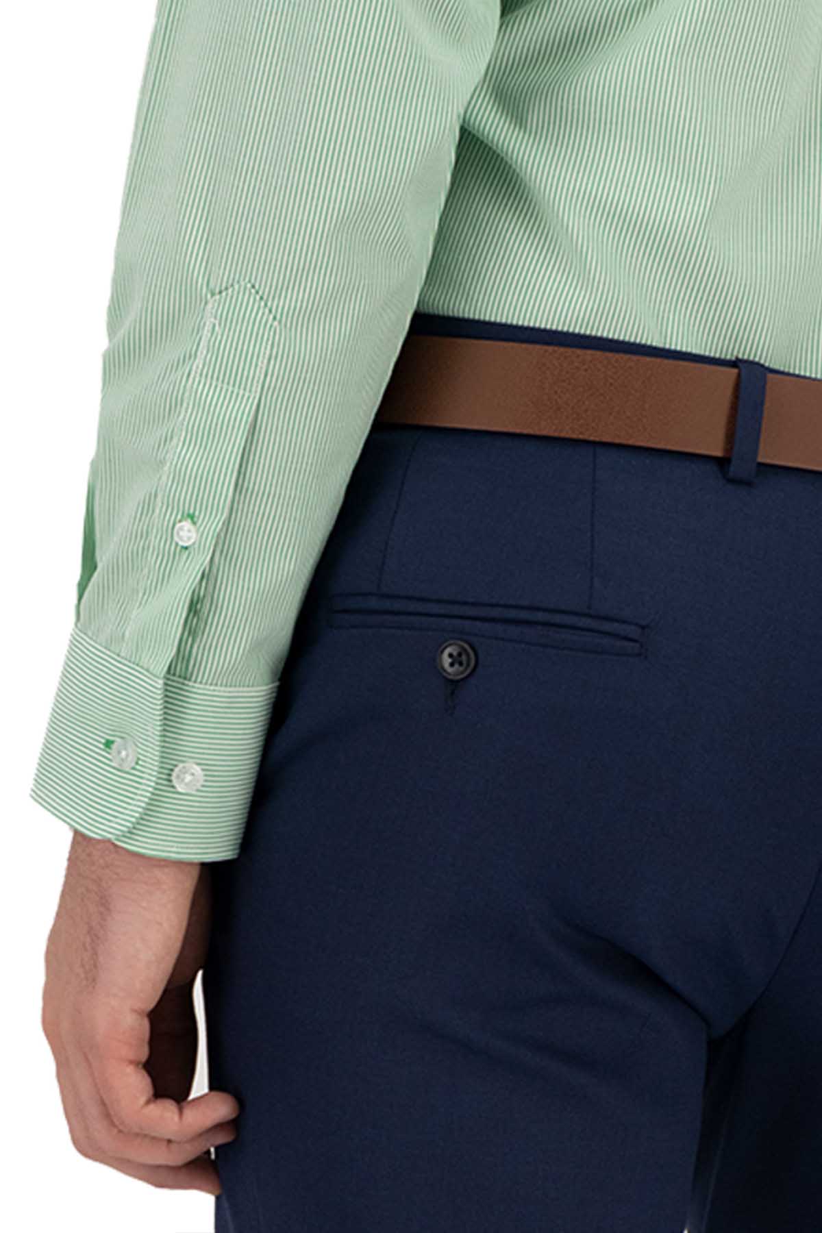 CAMISA SPORT VERDE MANZANA CONTEMPORARY FIT LAMBERTI image number 3