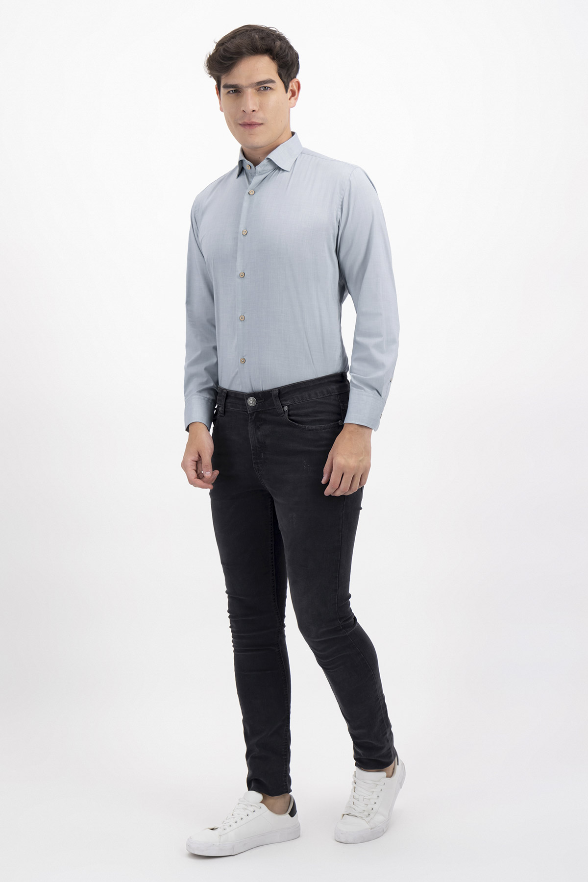 CAMISA CASUAL TLAOLLI CONTEMPORARY FIT MENS FASHION image number 3