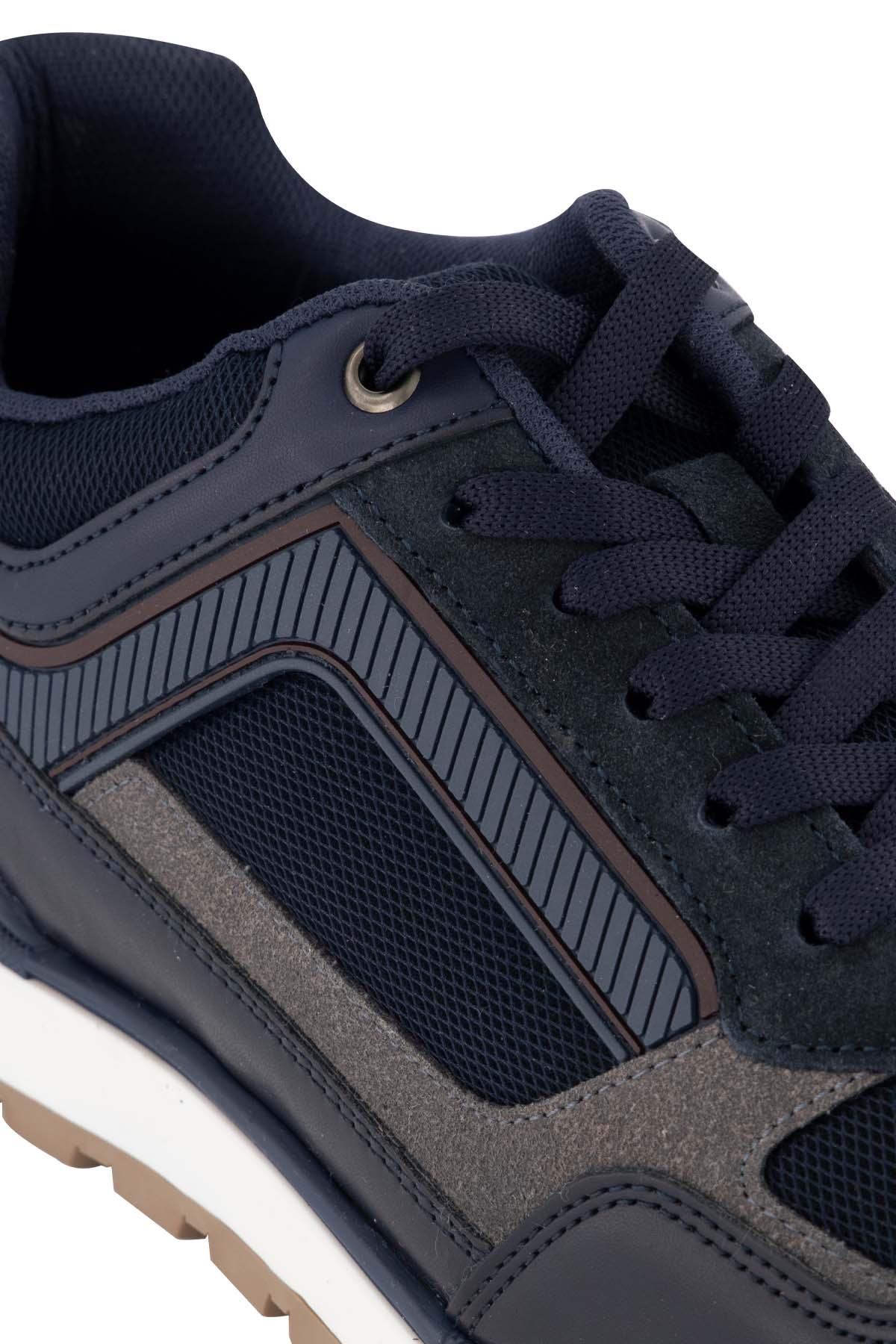 TENIS COLOR AZUL MARINO MENS FASHION image number 4
