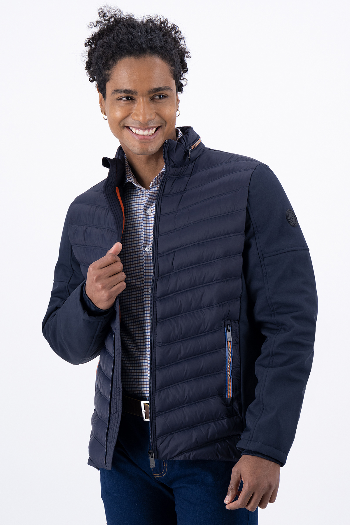 CHAMARRA AZUL MARINO SLIM FIT LMENTAL image number 1