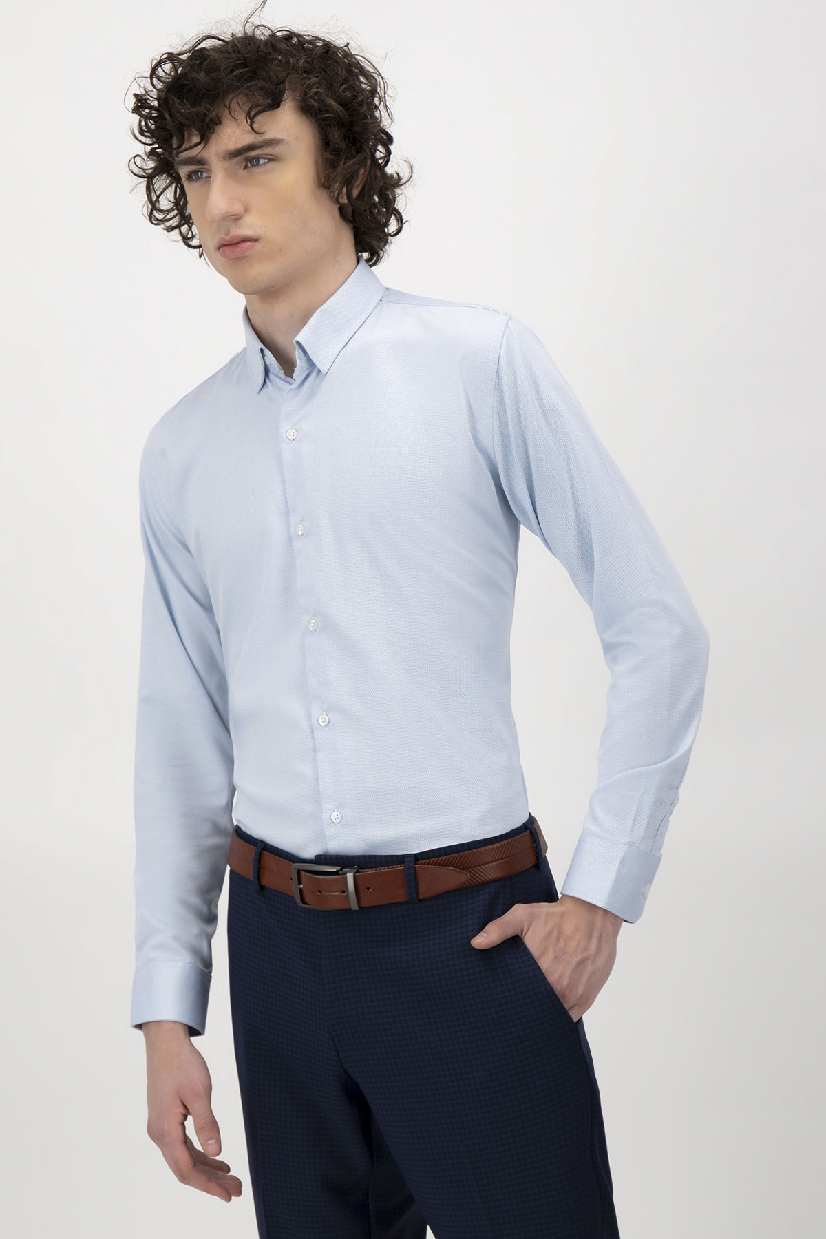 Camisa Vestir Slim Fit Lmental