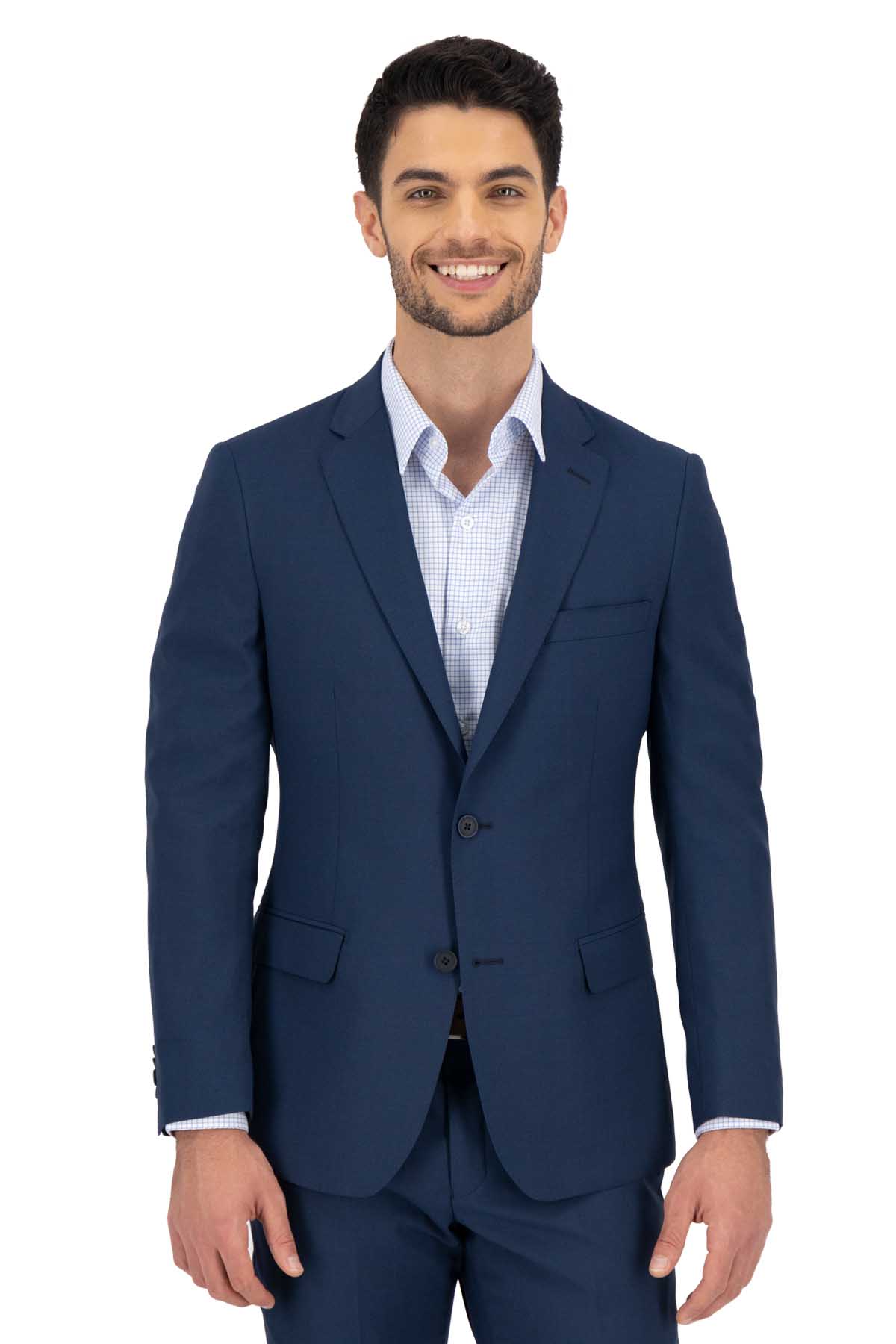 TRAJE FRESO DI LANA AZUL MARINO SLIM FIT LAMBERTI image number 1