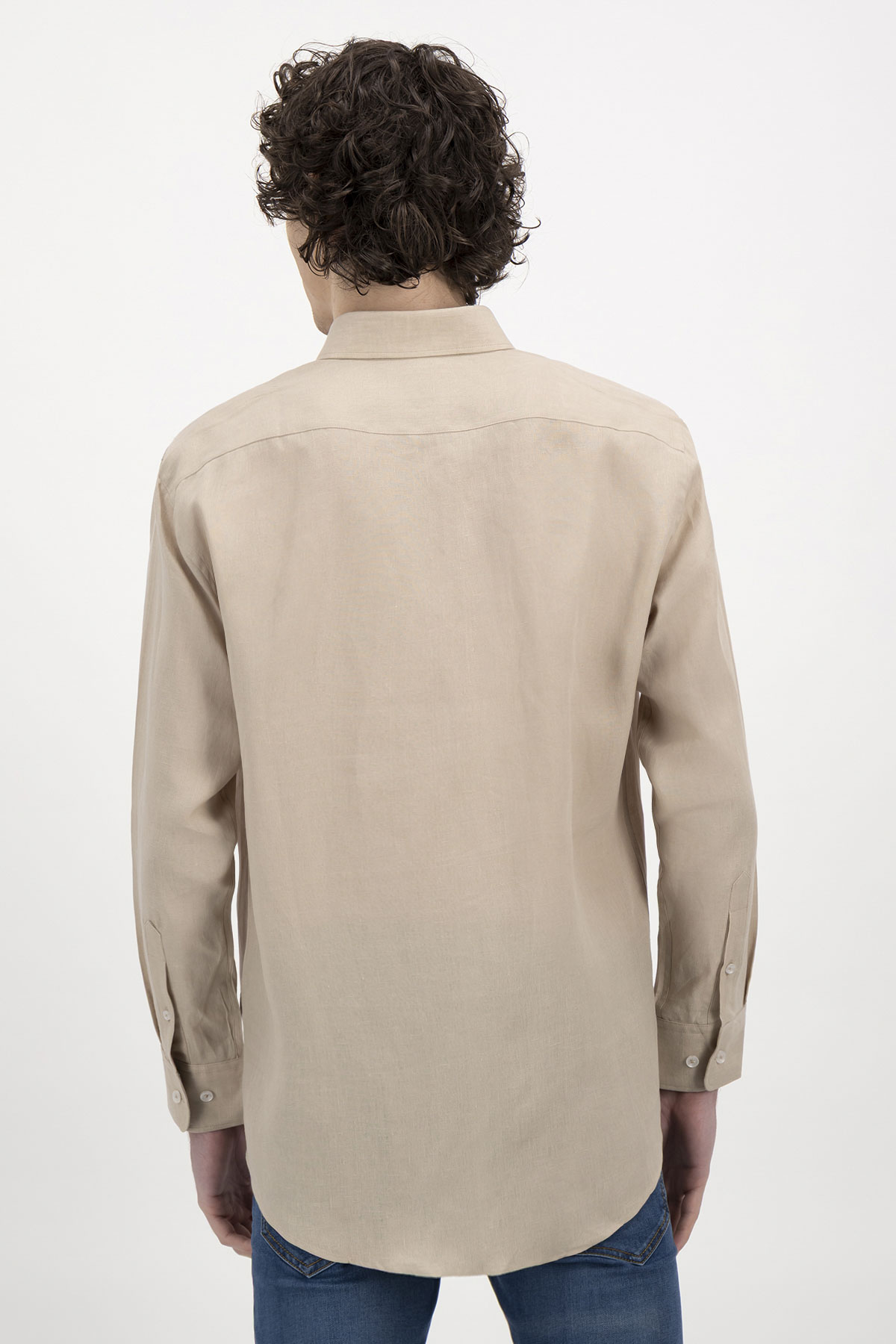 Camisa Casual Linen Contemporary Fit Lamberti