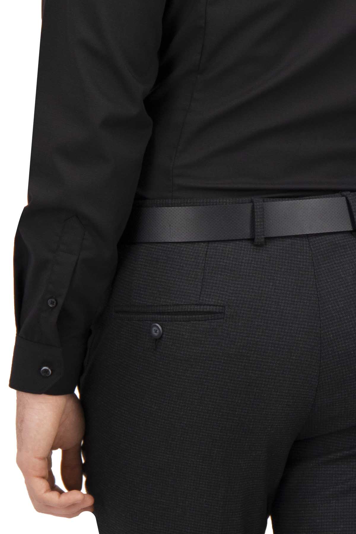 CAMISA VESTIR NEGRA SLIM FIT LMENTAL image number 4