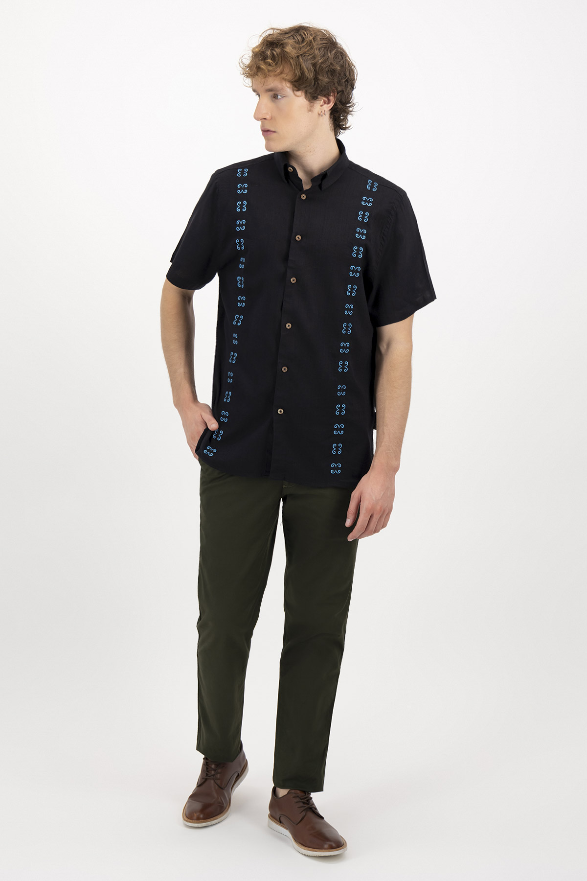 GUAYABERA CASUAL CONTEMPORARY FIT GUAYAHABANA image number 3