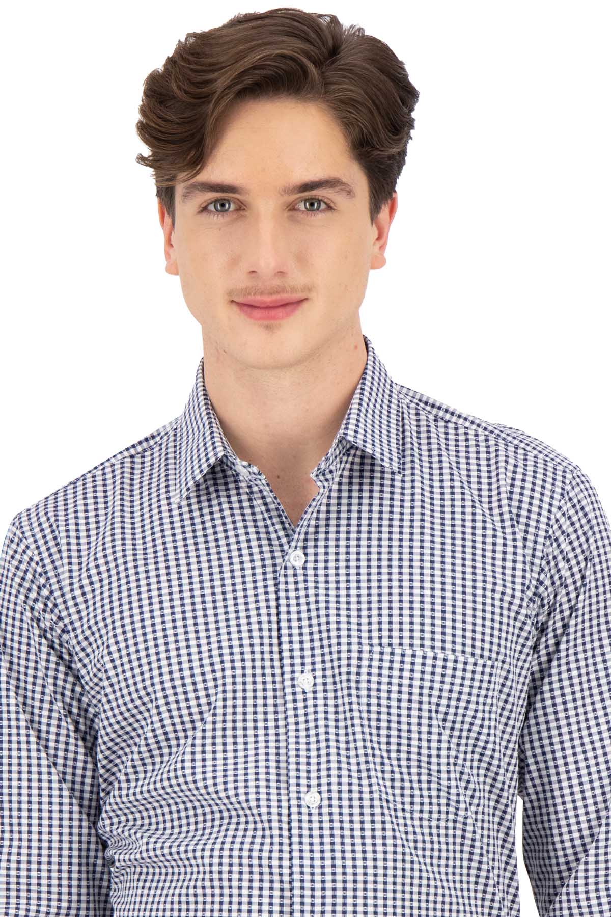 CAMISA VESTIR AZUL MARINO CONTEMPORARY FIT SONNETI UO