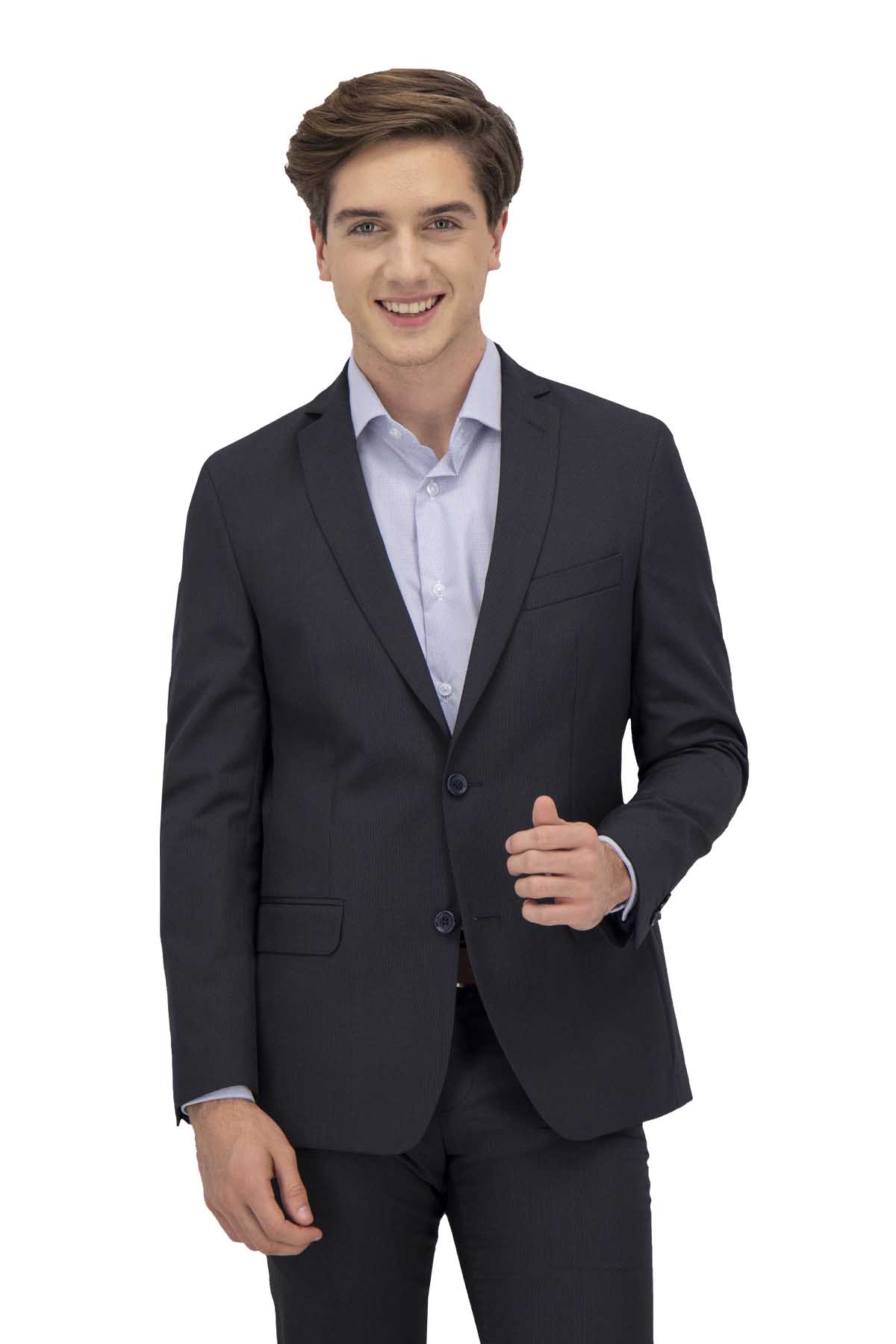 TRAJE AZUL MARINO SLIM FIT SONNETI UO image number 1