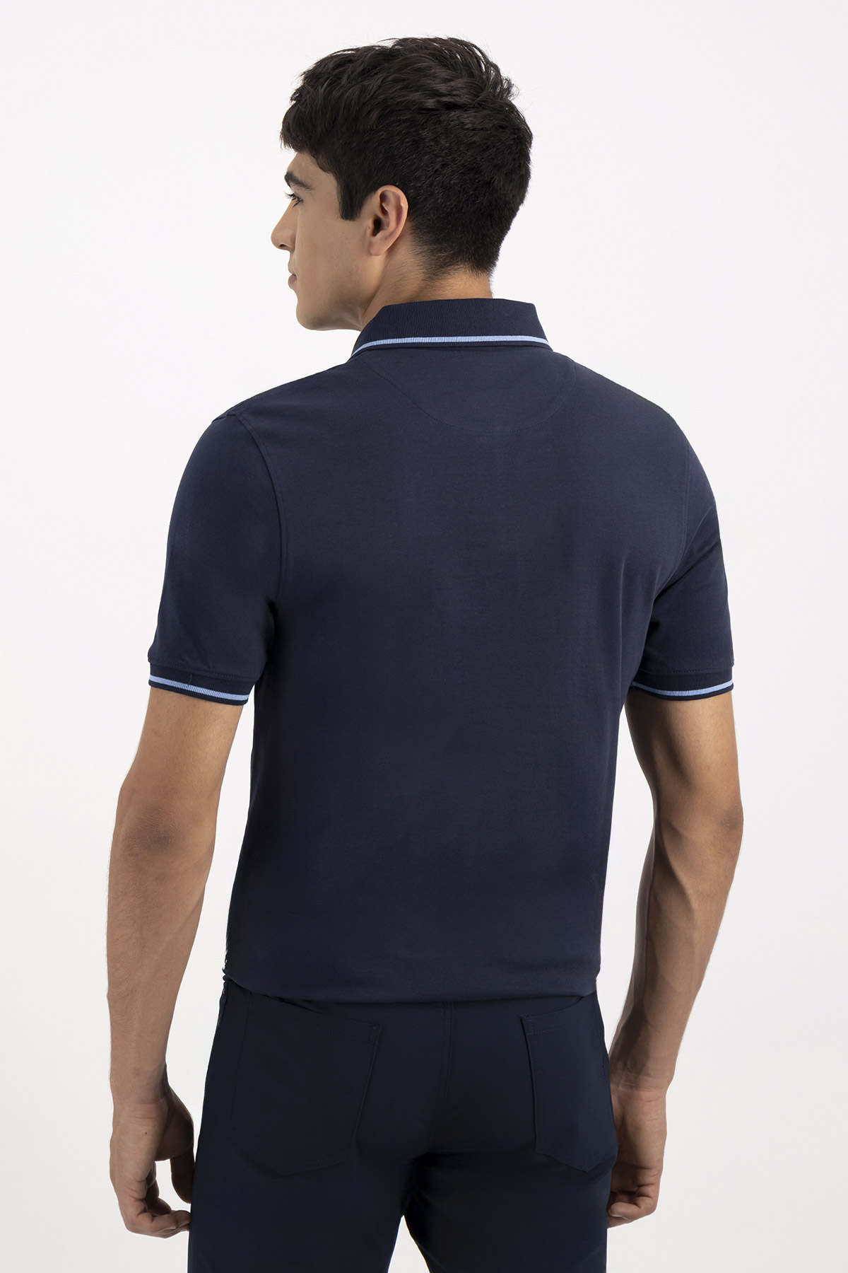 PLAYERA TIPO POLO PREMIUM COTTON CONTEMPORARY FIT LAMBERTI image number 1