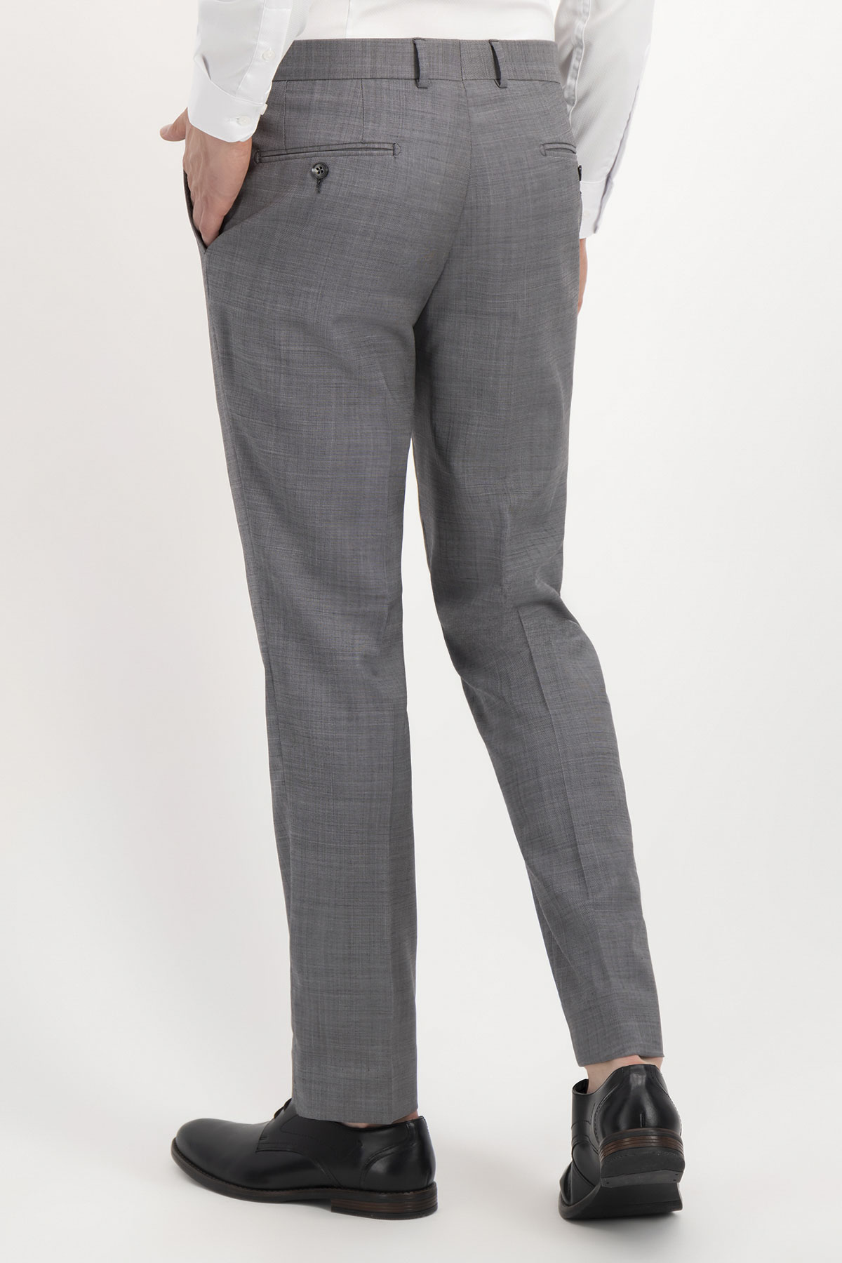 TRAJE FRESCO DI LANA CONTEMPORARY FIT LAMBERTI image number 4