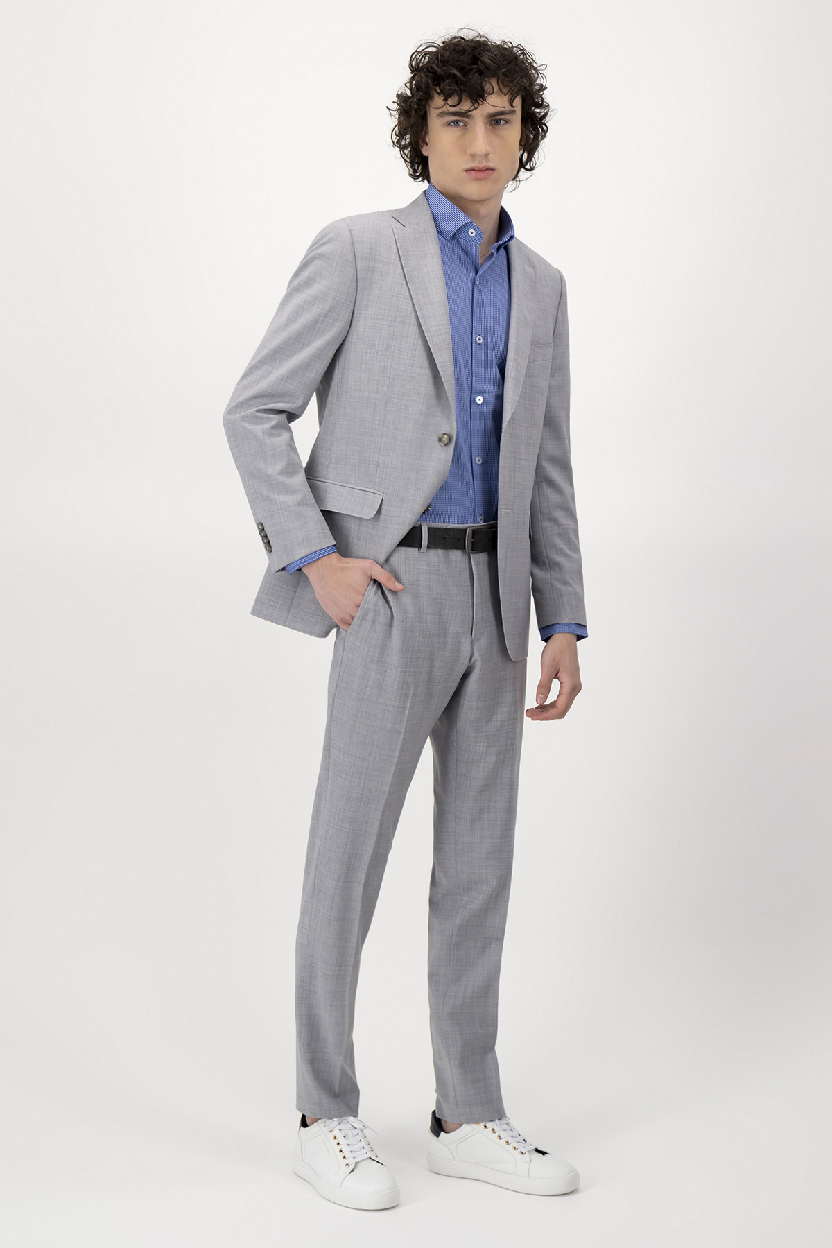 Traje Fresco Di Lana Slim Fit Lamberti