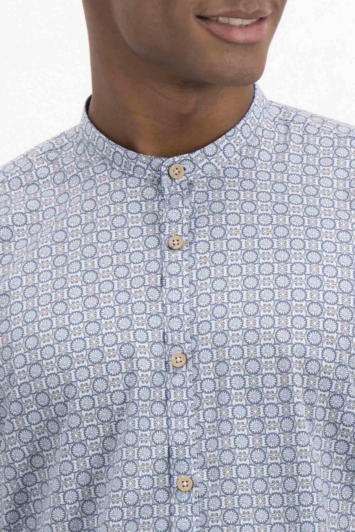 CAMISA CASUAL TLAOLLI SLIM FIT MENS FASHION image number 2