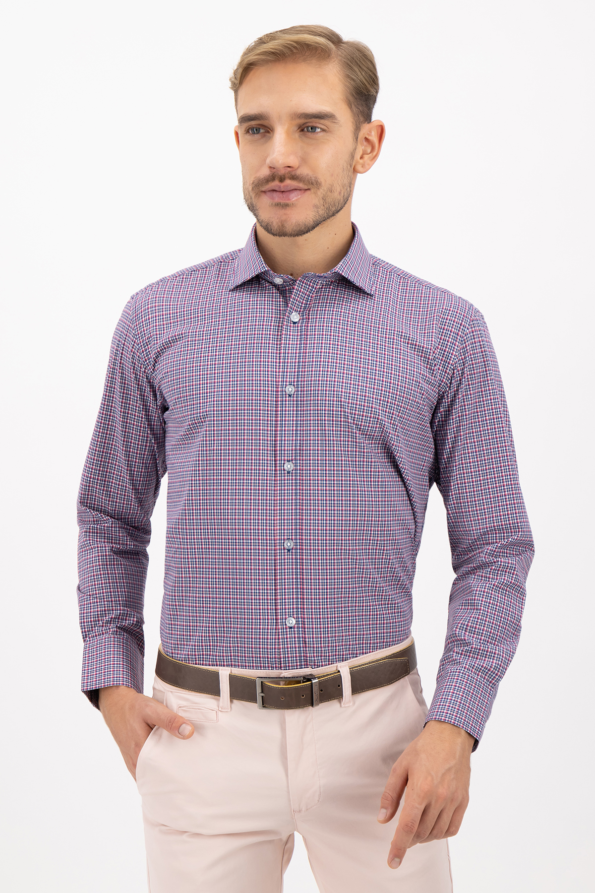 CAMISA CASUAL TENCEL EASY DRY CONTEMPORARY FIT LAMBERTI