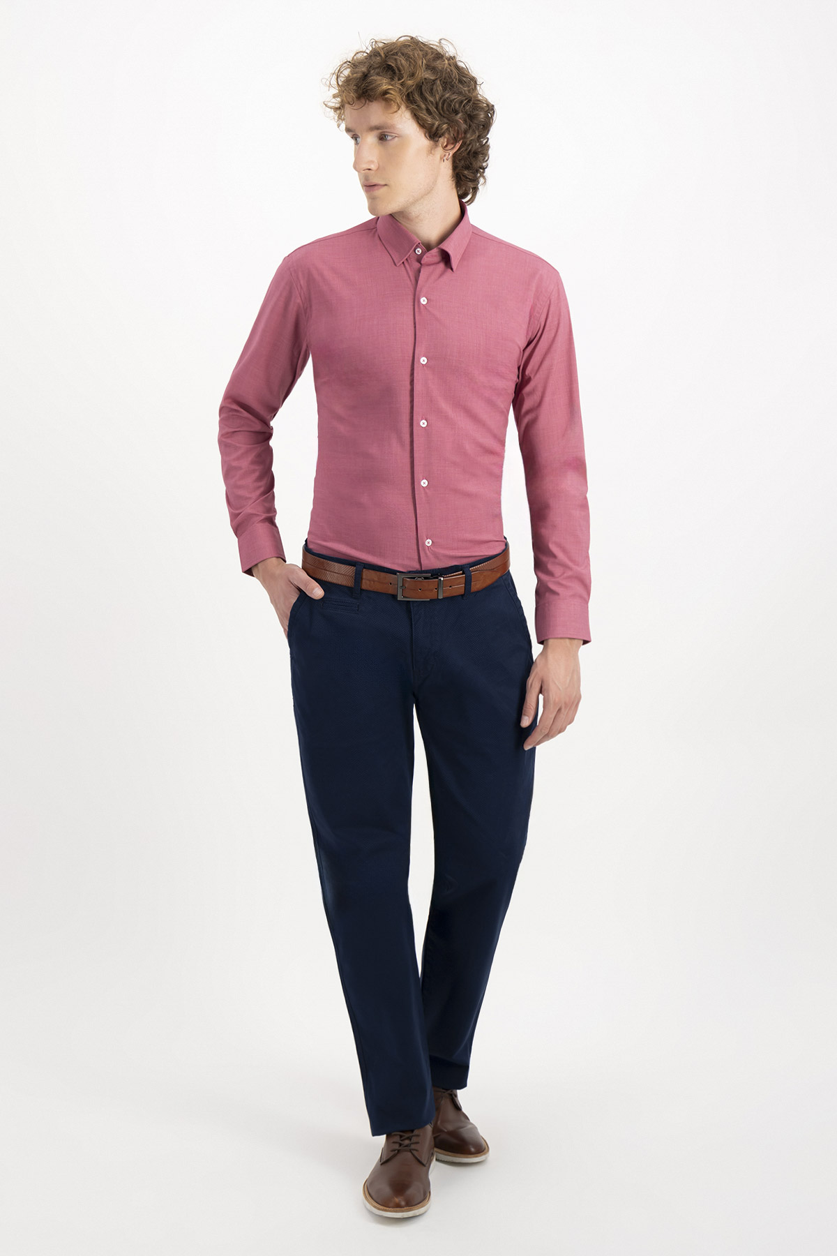 PANTALÓN CASUAL CONTEMPORARY FIT LAMBERTI image number 2