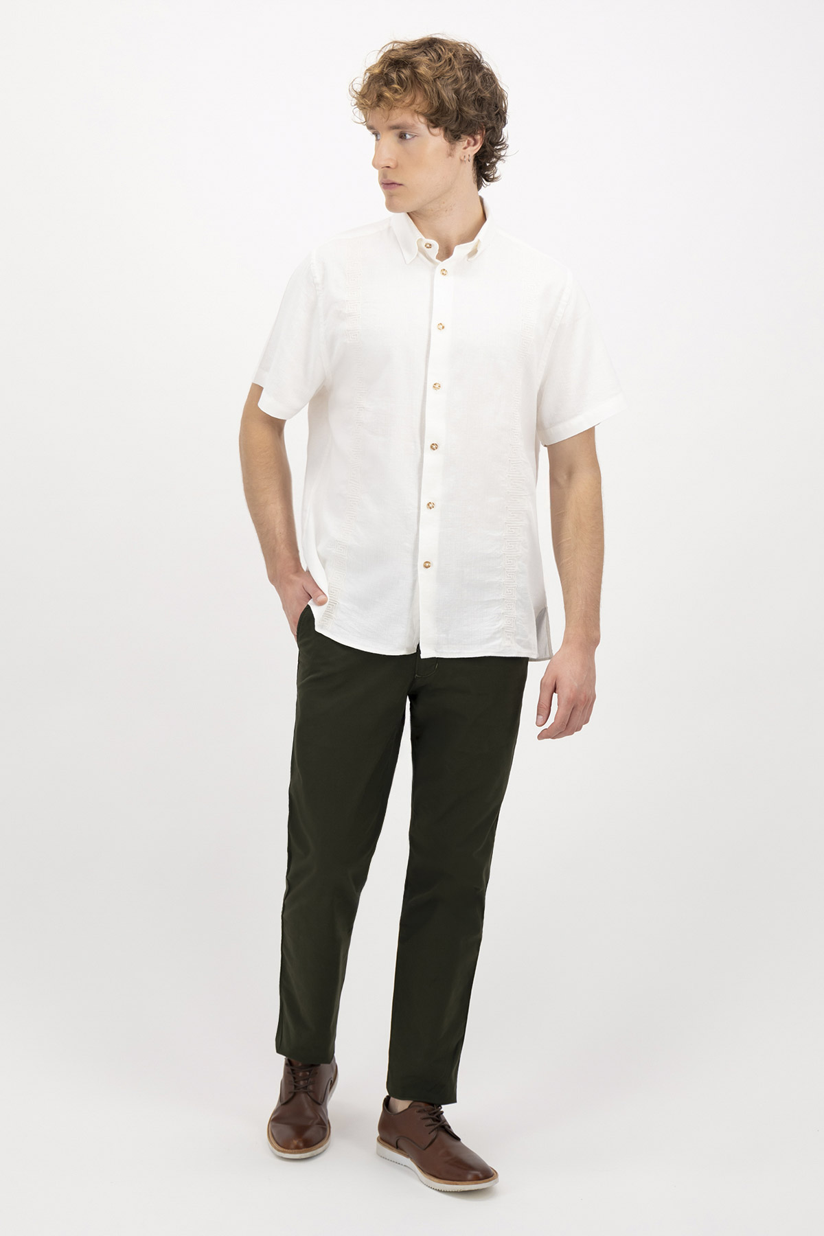 GUAYABERA CASUAL CONTEMPORARY FIT GUAYAHABANA image number 3
