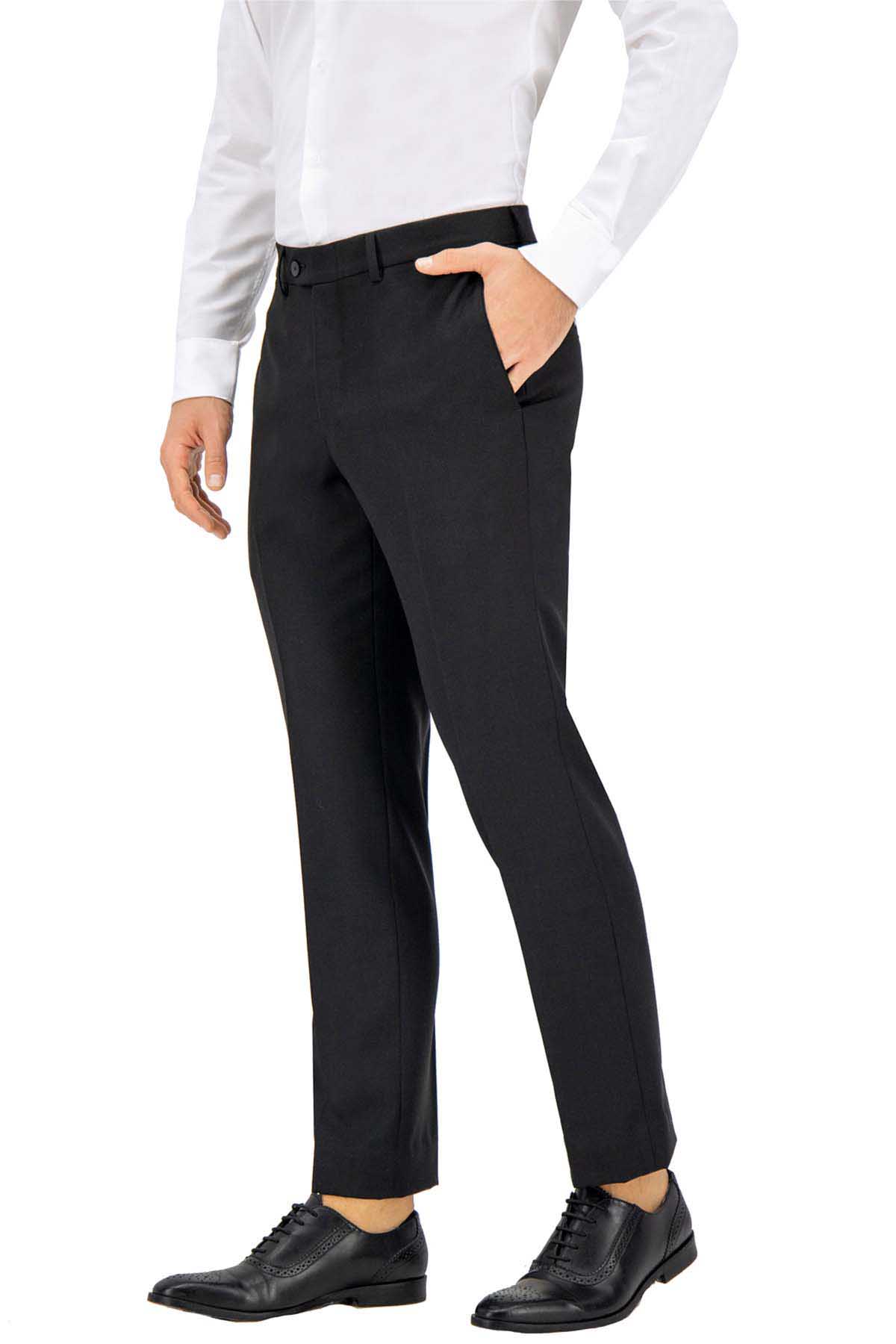 Pantalón hombre negro lohman regular fit Pieers