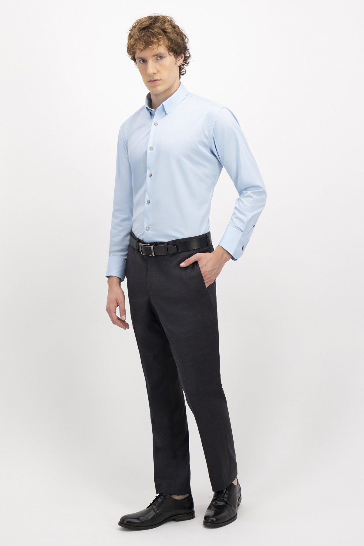 CAMISA FORMAL TLAOLLI CONTEMPORARY FIT MENS FASHION image number 3