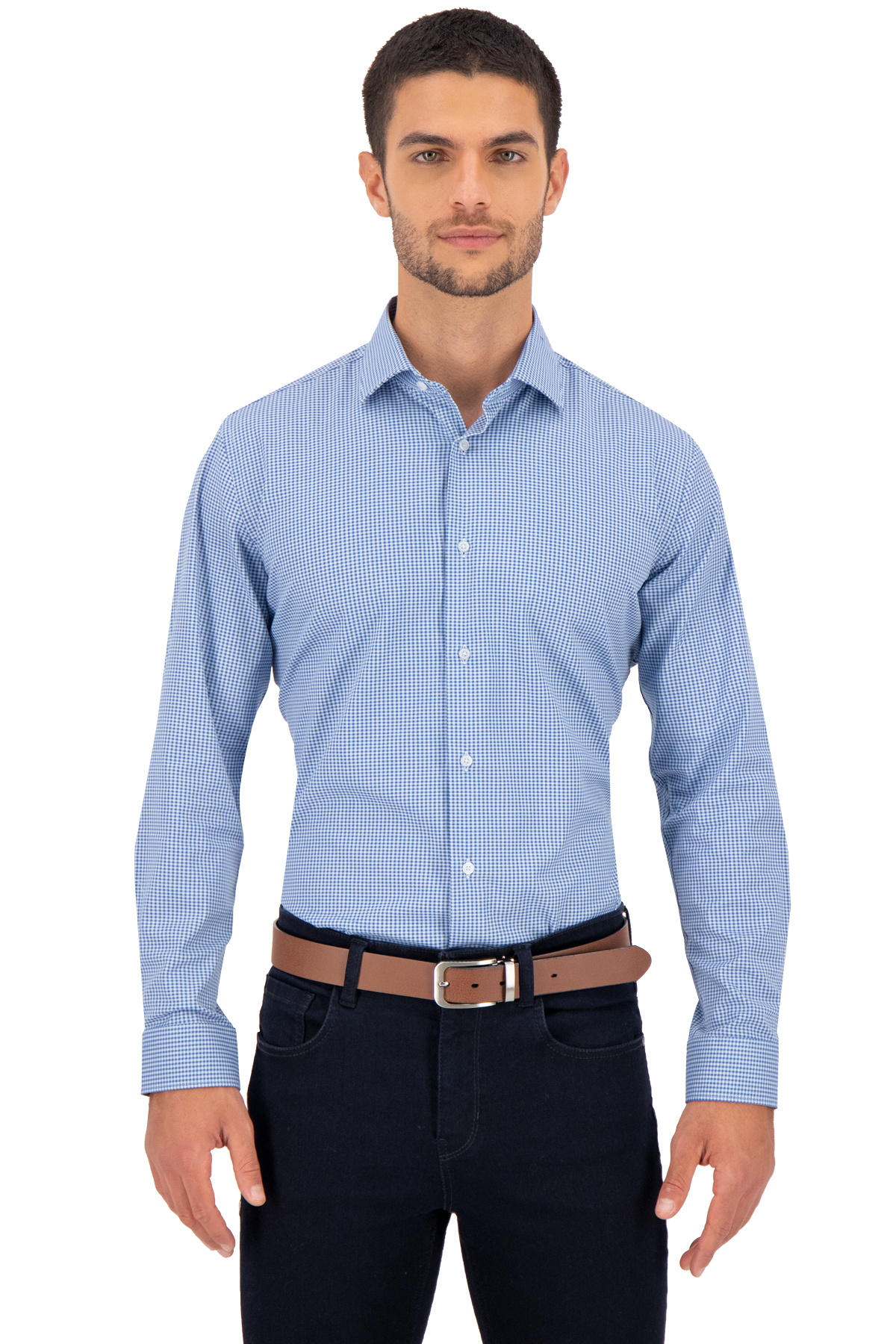 CAMISA VESTIR AZUL IMPERIAL SLIM FIT LMENTAL image number 0