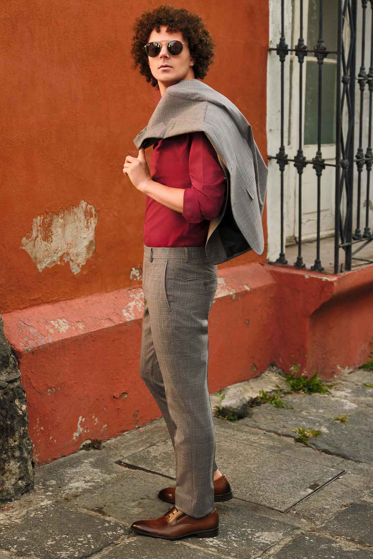 Traje Fresco Di Lana Slim Fit Lamberti