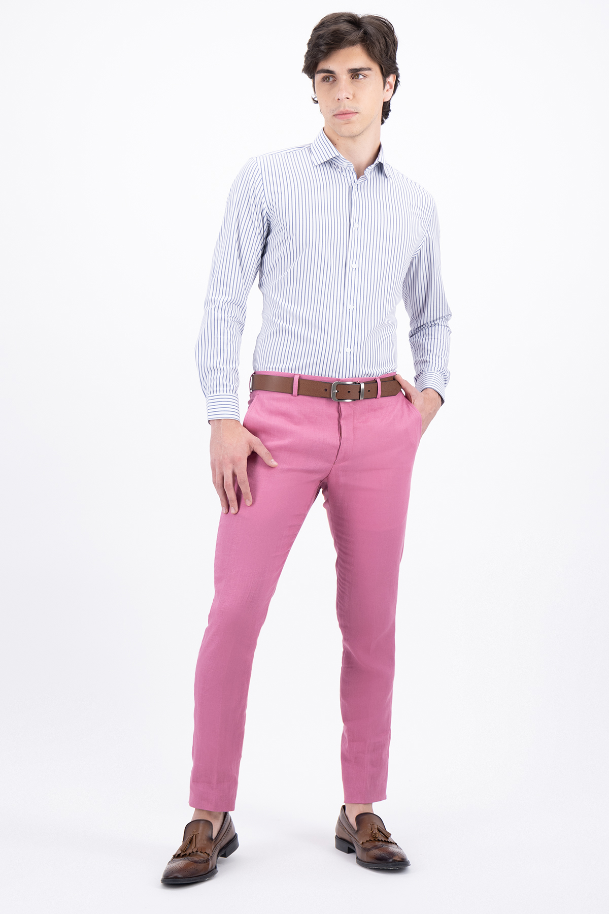 PANTALÓN SEPARATE ROSA OBSCURO SLIM FIT LMENTAL