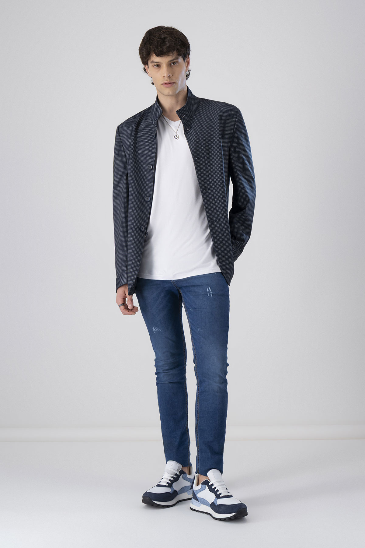 Saco Tipo Jersey Slim Fit Lmental
