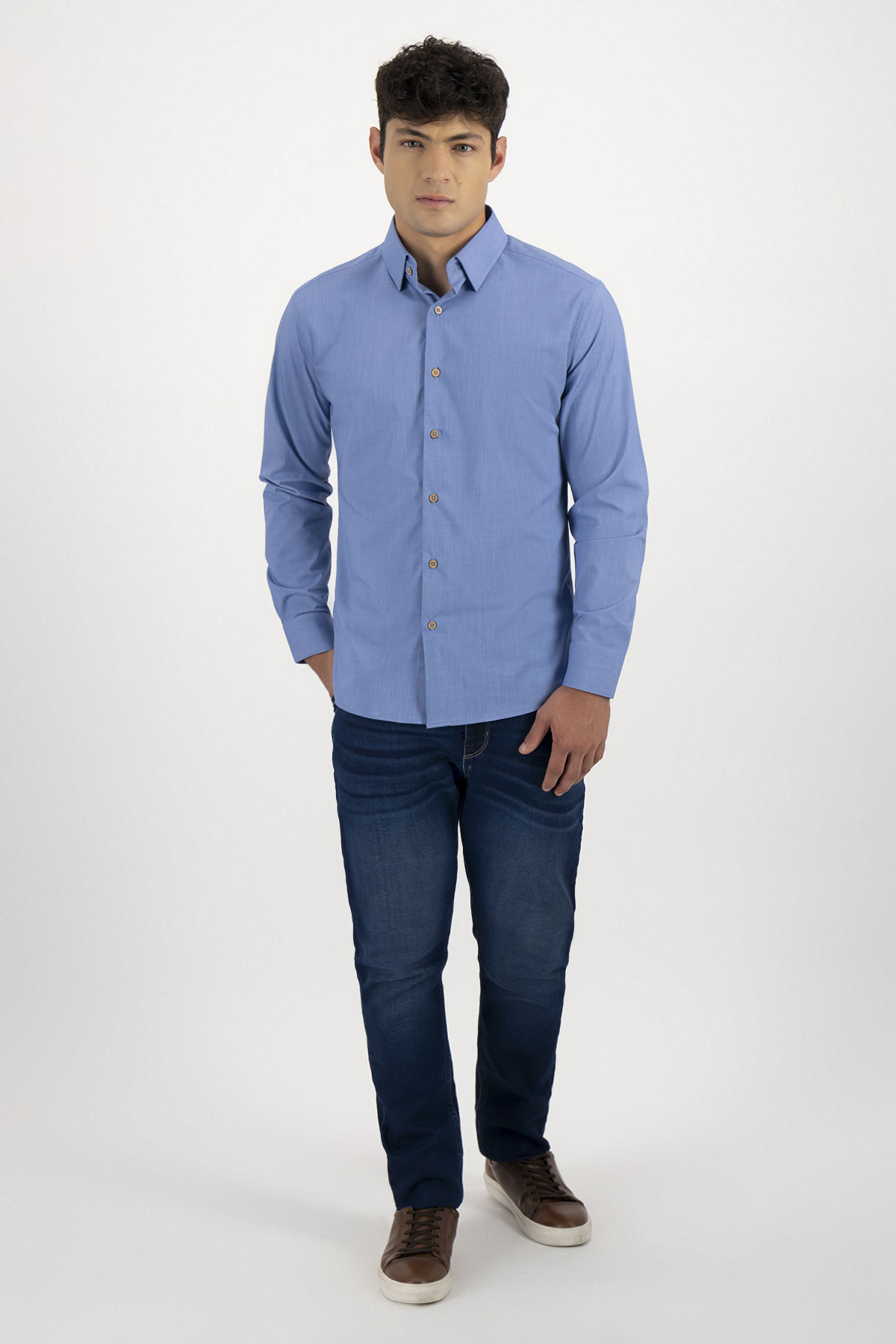 Camisa Formal Tlaolli Slim Fit