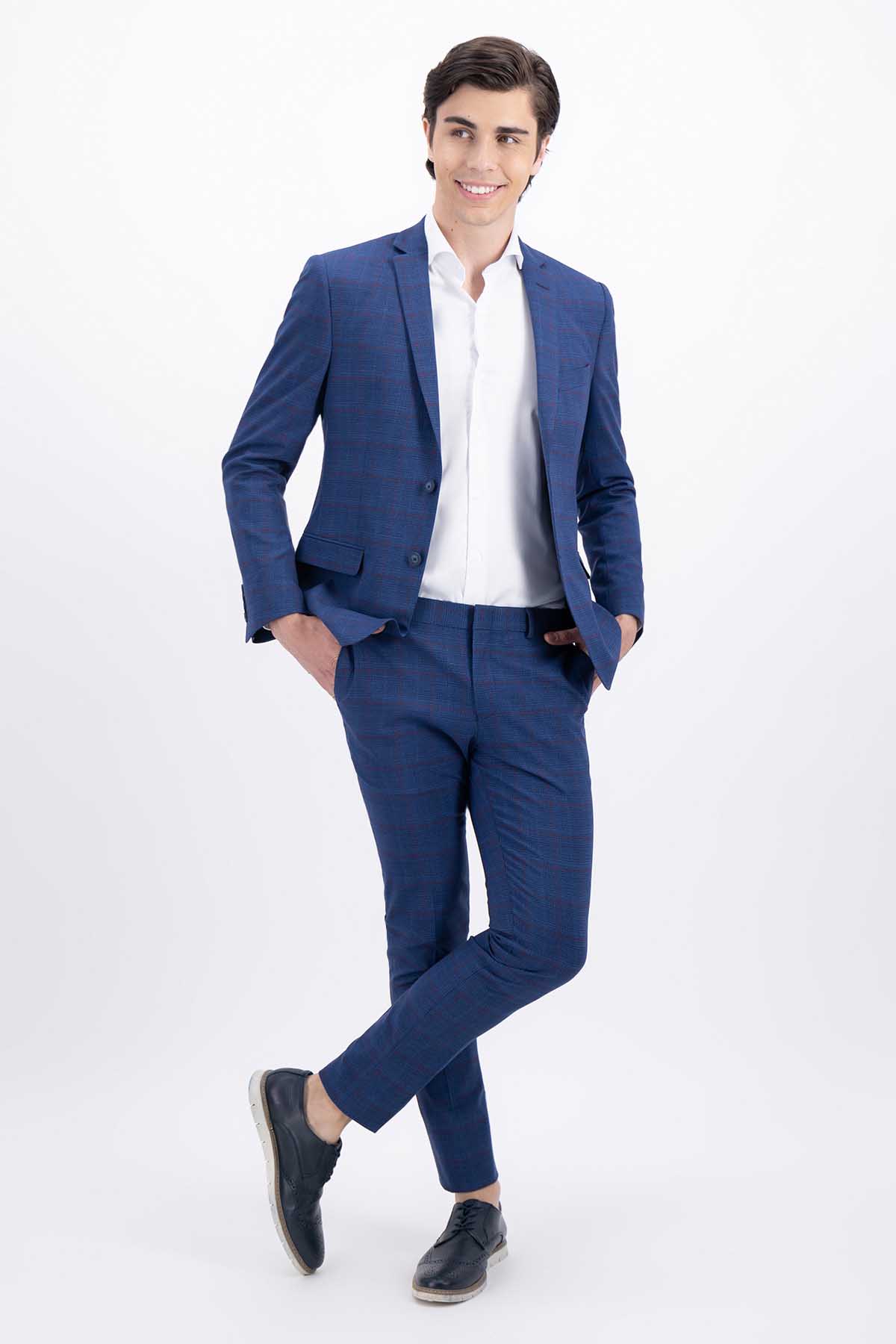 SACO SEPARATE AZUL COBALTO SKINNY FIT LMENTAL image number 4