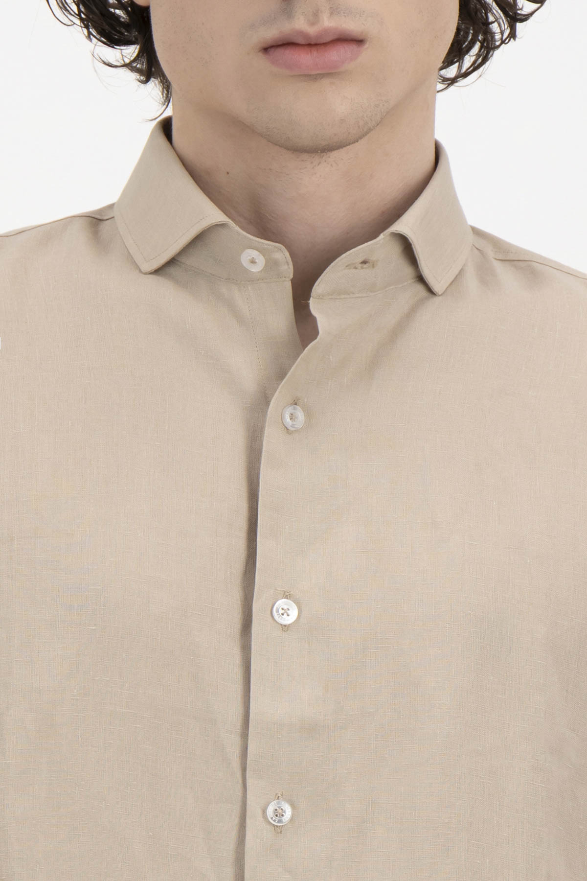 Camisa Casual Linen Contemporary Fit Lamberti image number 2