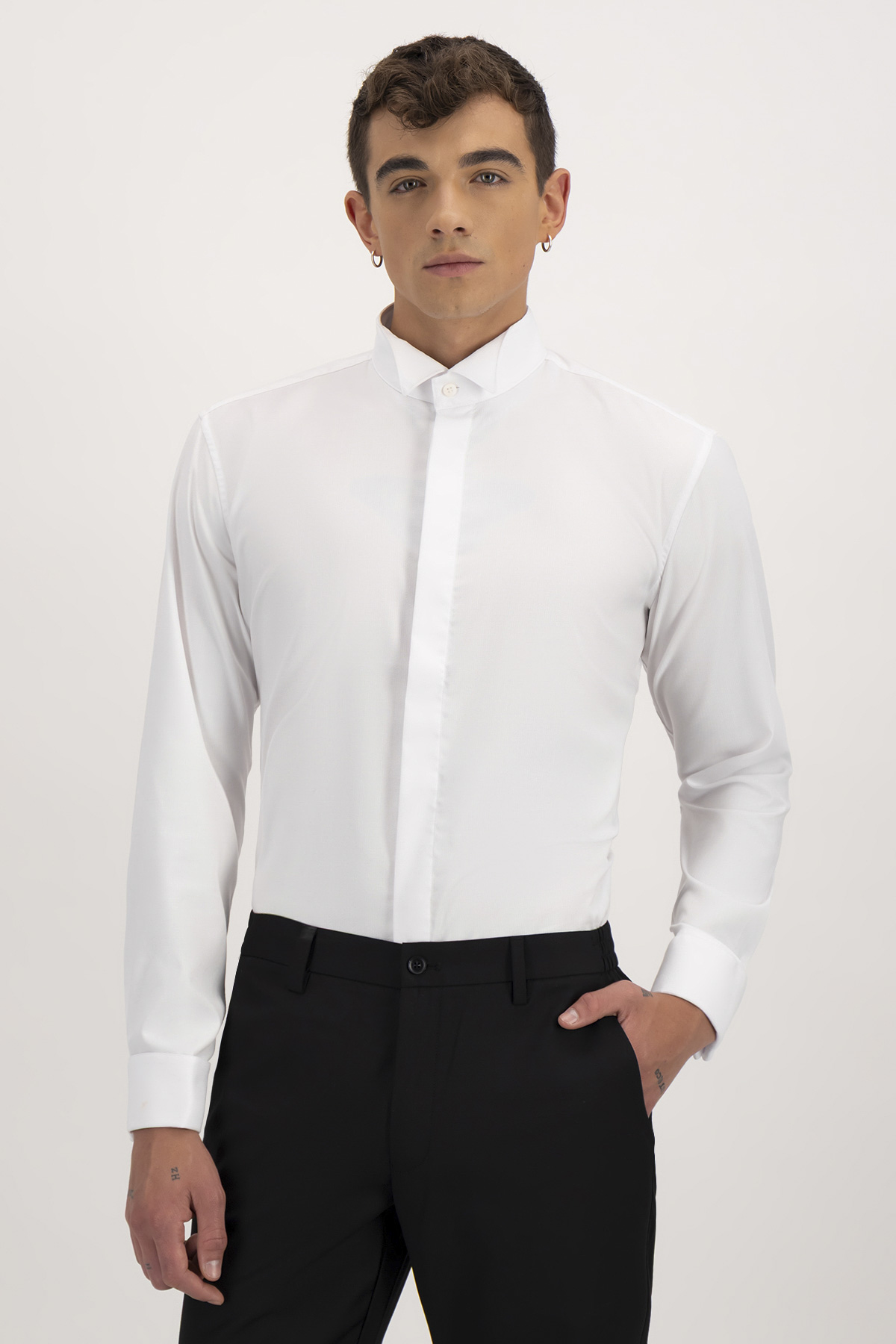 Camisa Etiqueta Milk Touch Slim
