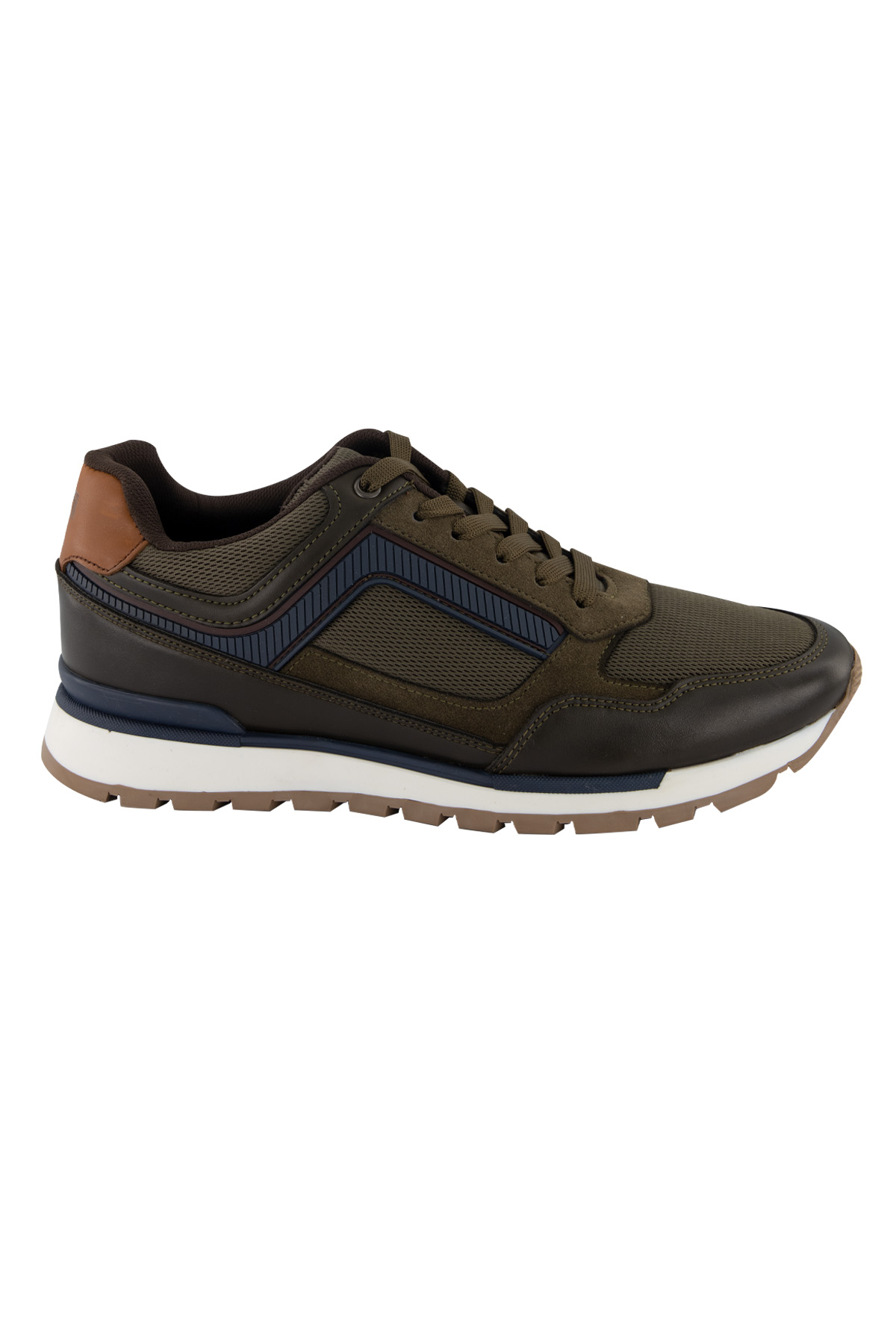 TENIS COLOR VERDE OBSCURO MENS FASHION image number 1
