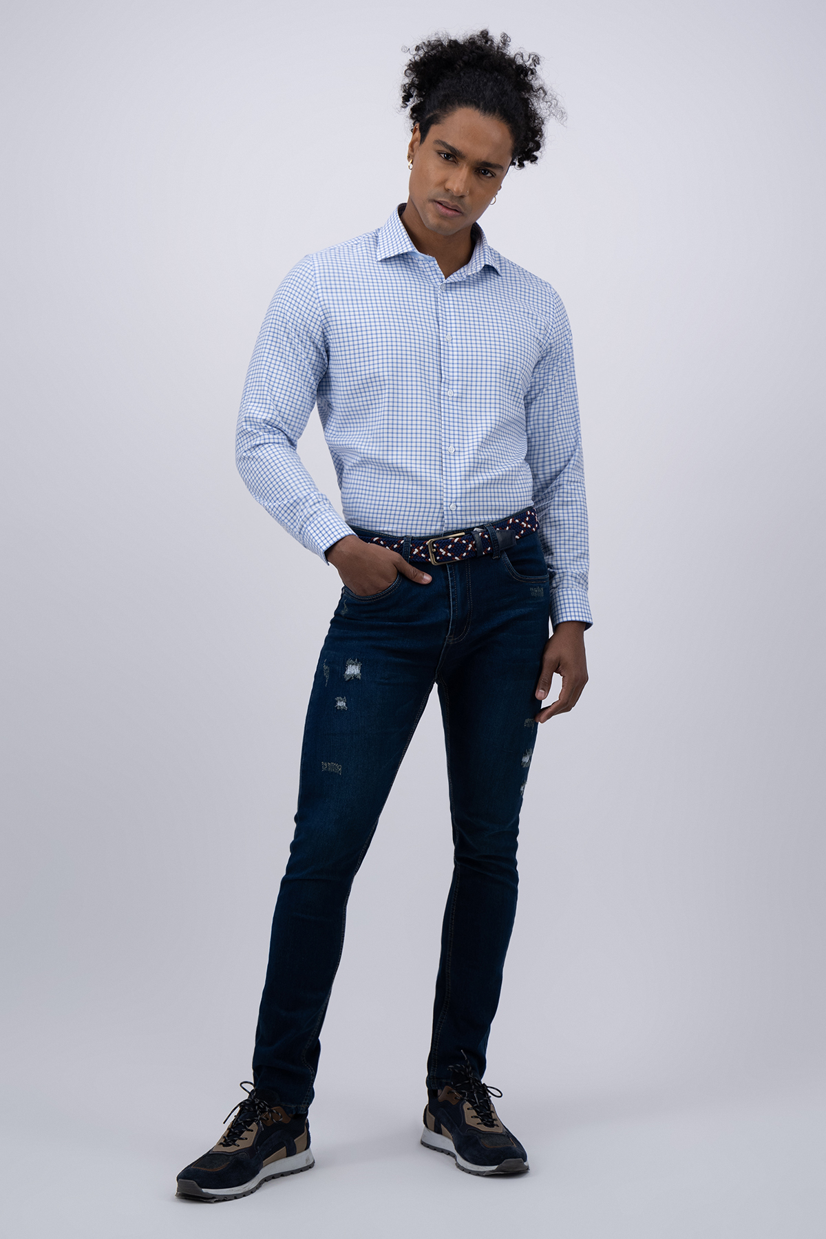 JEANS SLIM FIT AZUL INDIGO LMENTAL image number 1