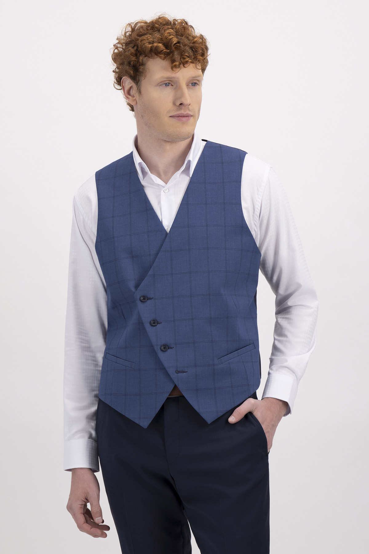 chaleco formal slim fit lmental