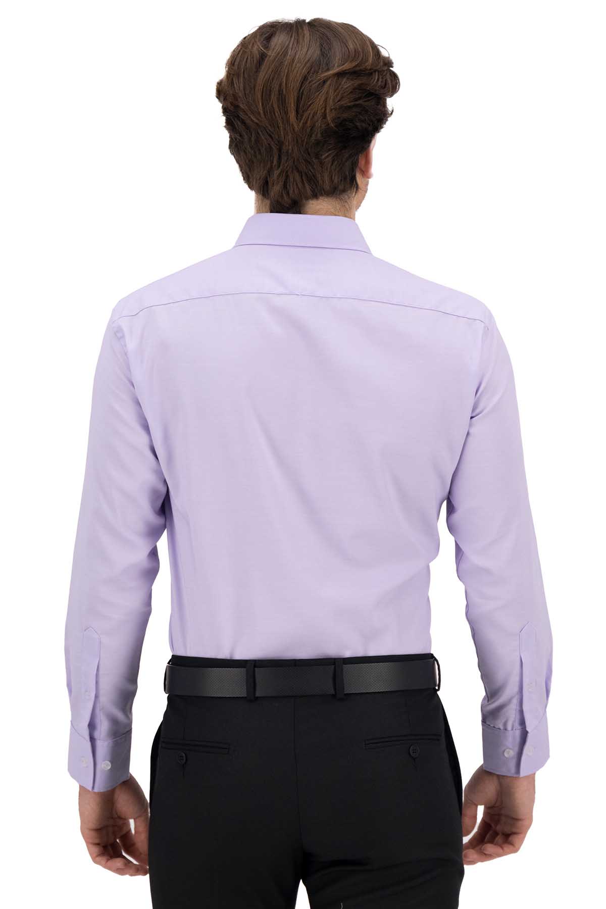CAMISA VESTIR LILA CONTEMPORARY FIT LAMBERTI image number 2