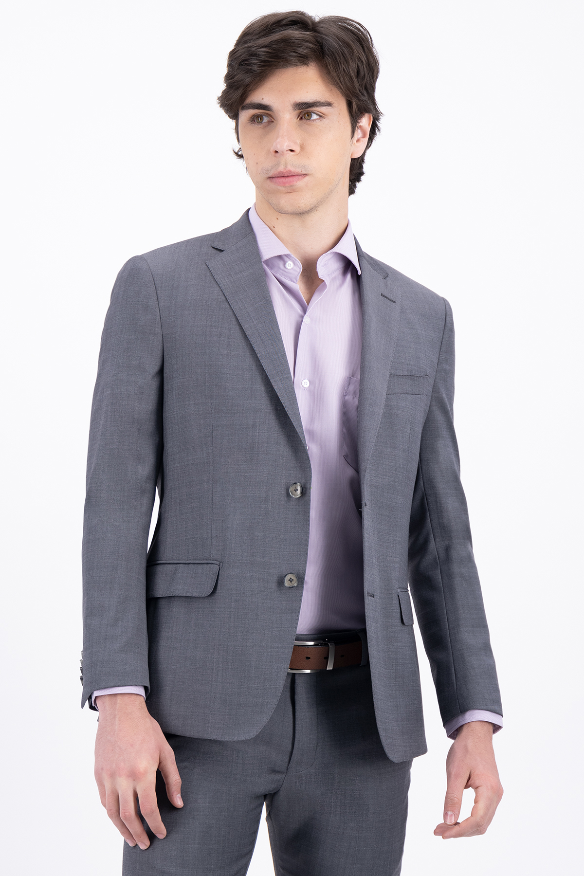 TRAJE COLOR GRIS SLIM FIT LAMBERTI image number 1