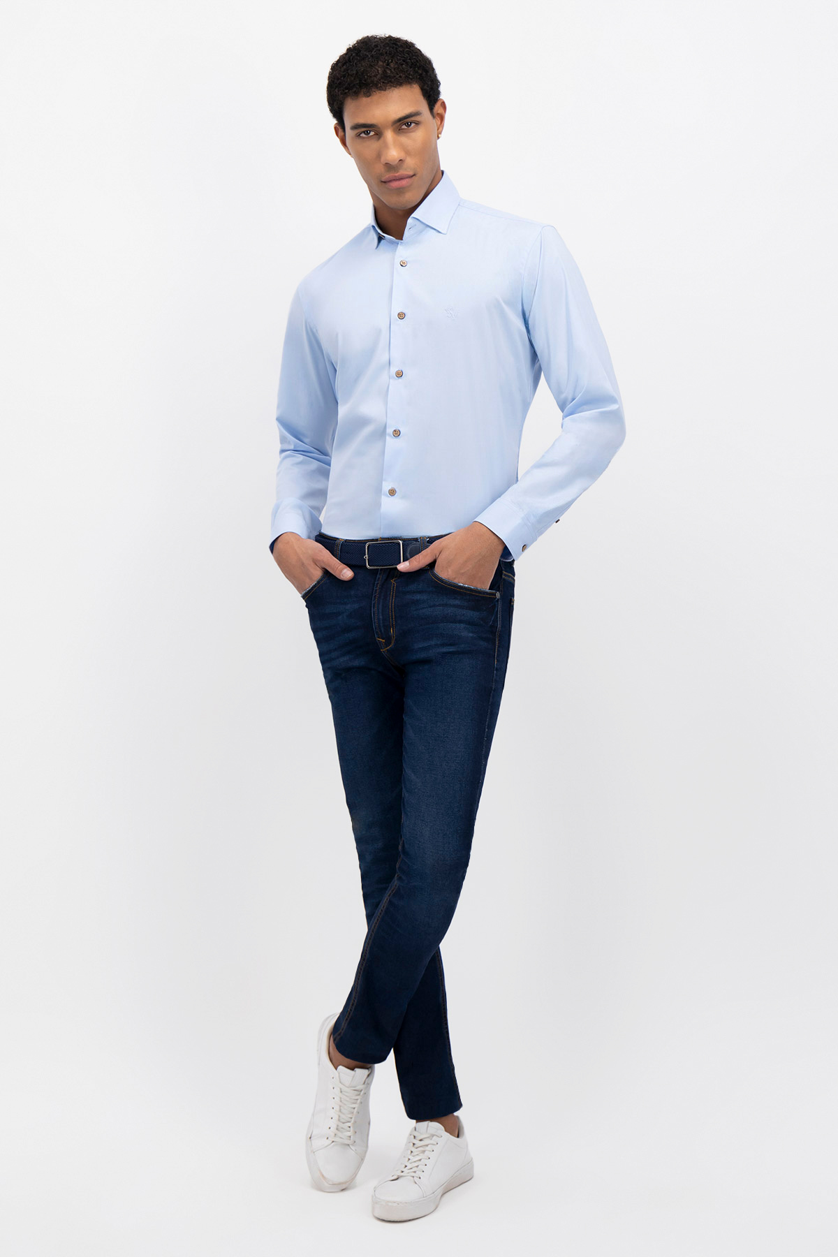 CAMISA FORMAL TLAOLLI CONTEMPORARY FIT MENS FASHION image number 2