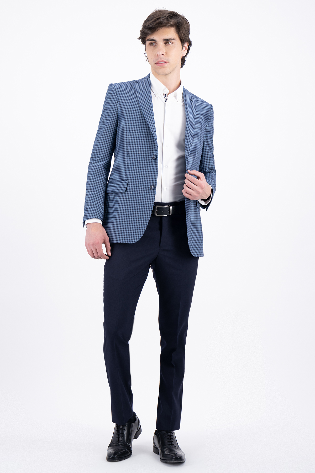 SACO CASUAL AZUL ACERO COMTEMPORARY SONNETI UO image number 0