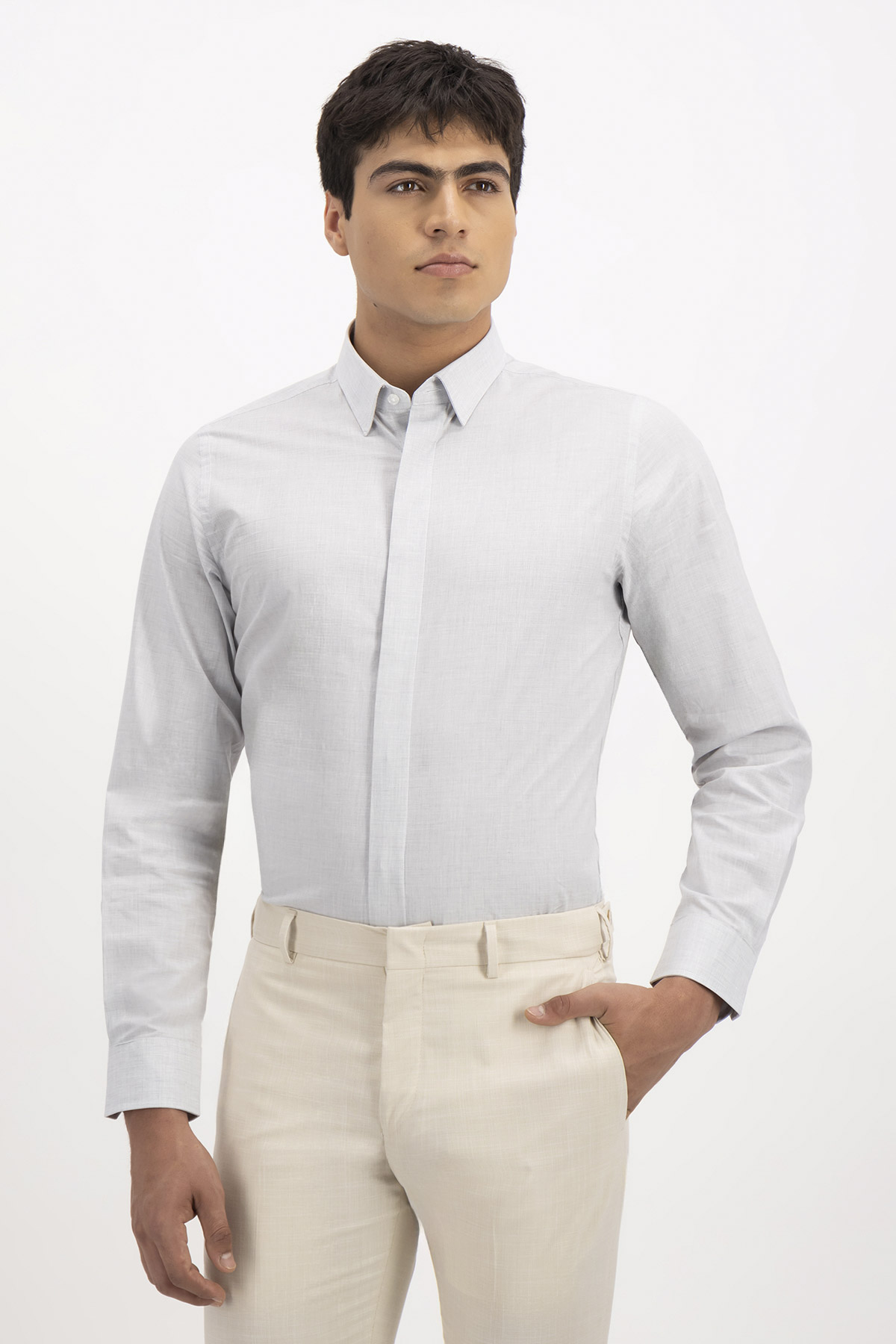 CAMISA FORMAL SKINNY FIT LMENTAL image number 0