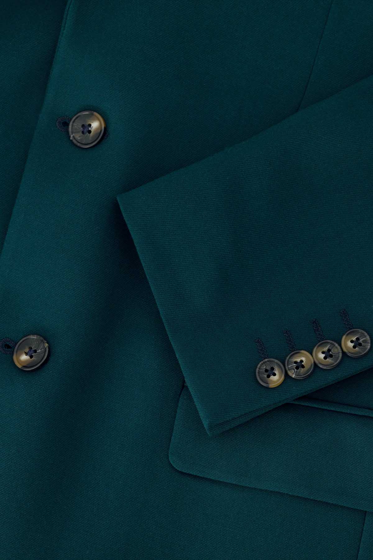SACO SEPARATE VERDE OBSCURO SLIM FIT LMENTAL image number 3