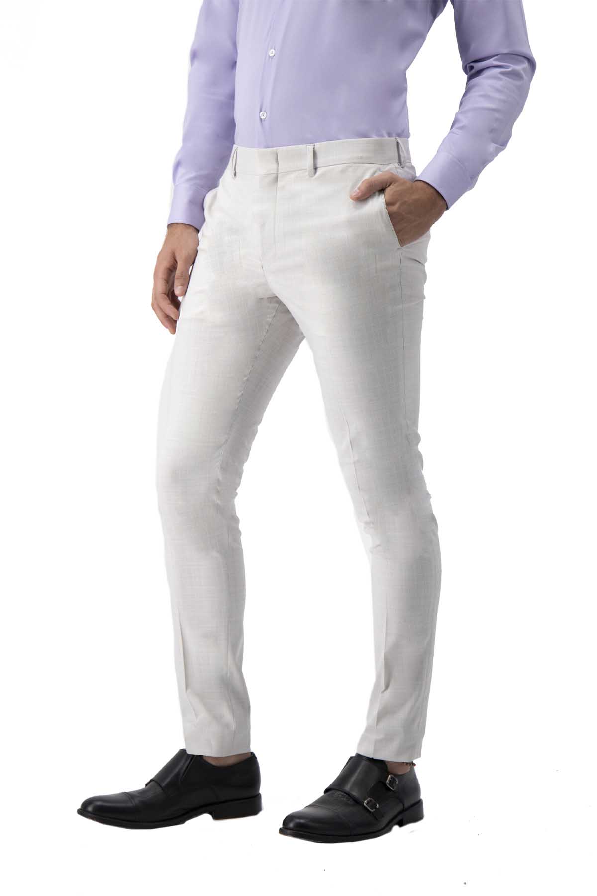 PANTALÓN SEPARATE GRIS SKINNY FIT LMENTAL image number 1