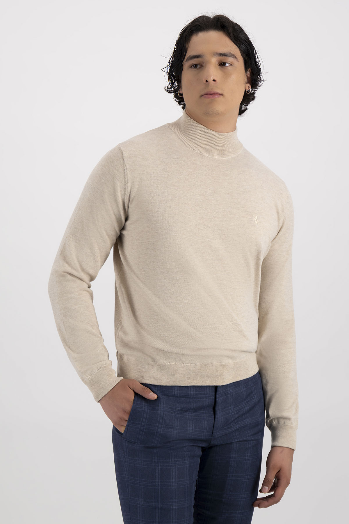 Suéter Cuello Mock Slim
