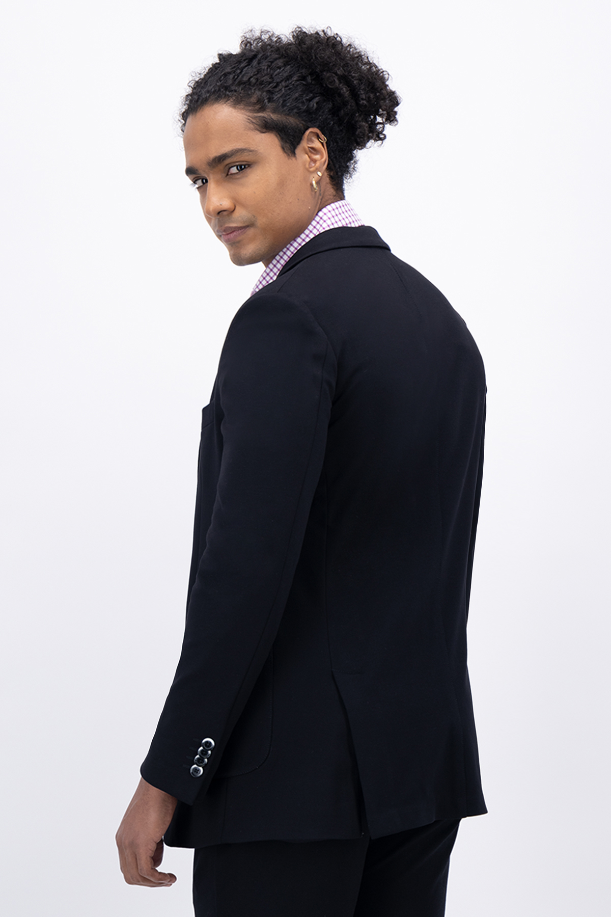 SACO SEPARATE NEGRO SLIM FIT LMENTAL image number 4